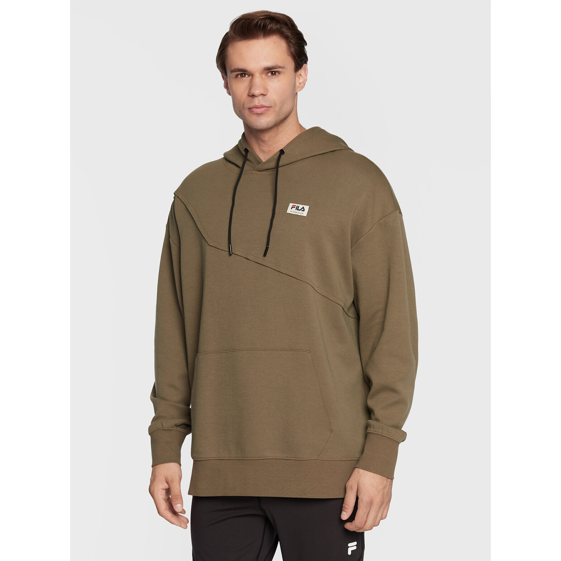 Fila Pulóver Thiers FAM0147 Zöld Oversize - Pepit.hu