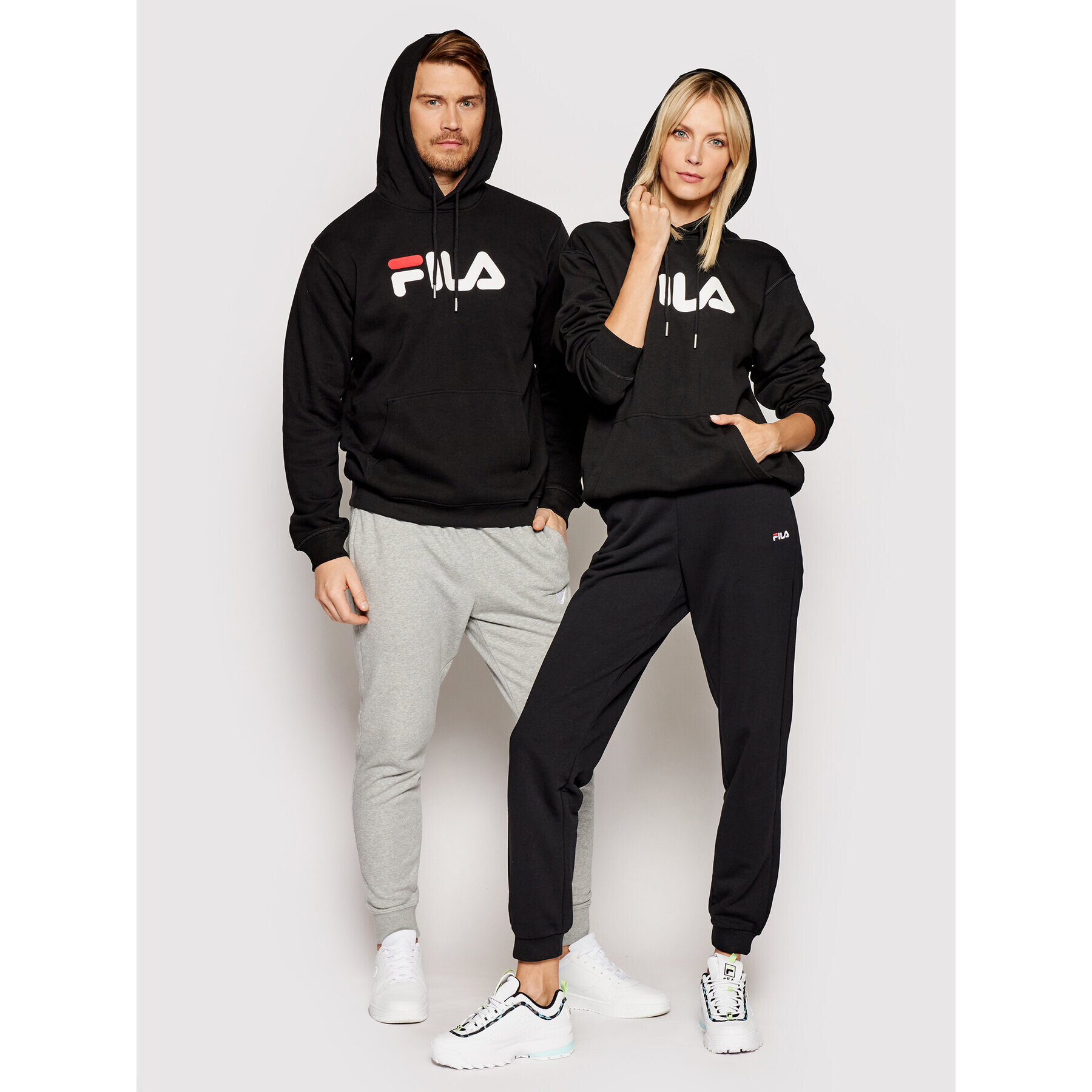 Fila Pulóver Unisex 681090 Fekete Regular Fit - Pepit.hu