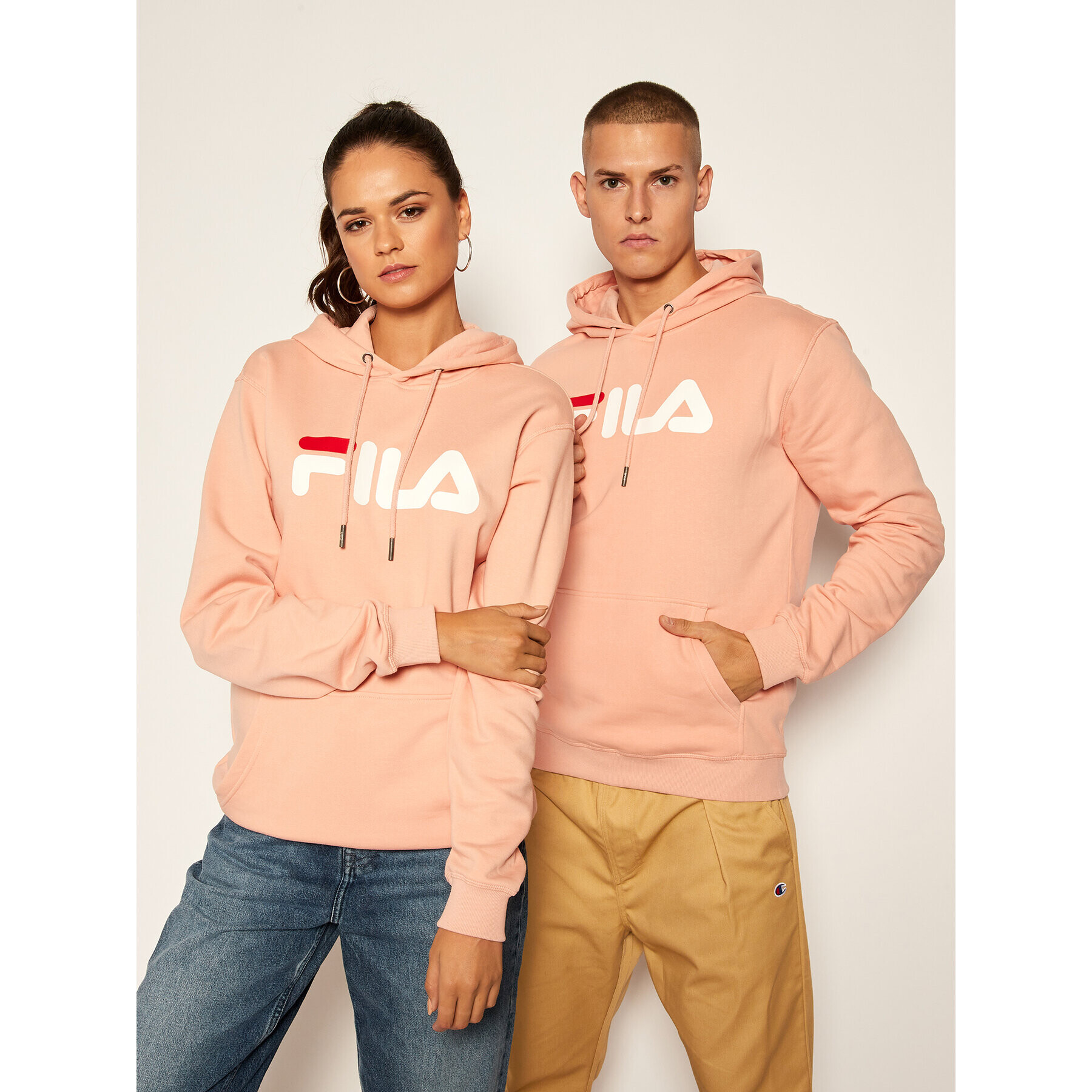 Fila Pulóver Unisex 681090 Rózsaszín Regular Fit - Pepit.hu