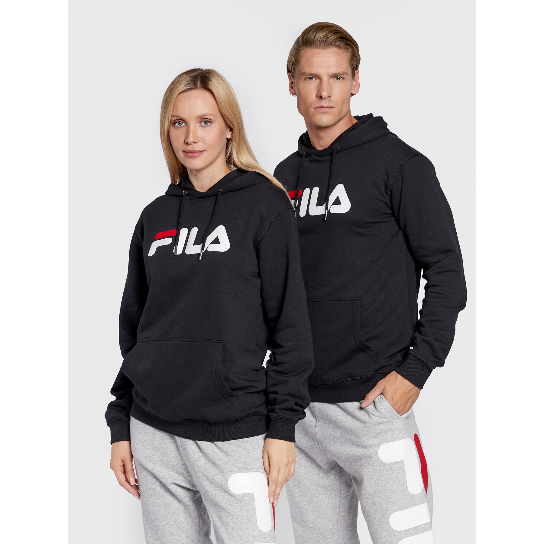 Fila Pulóver Unisex Barumini FAU0090 Sötétkék Regular Fit - Pepit.hu