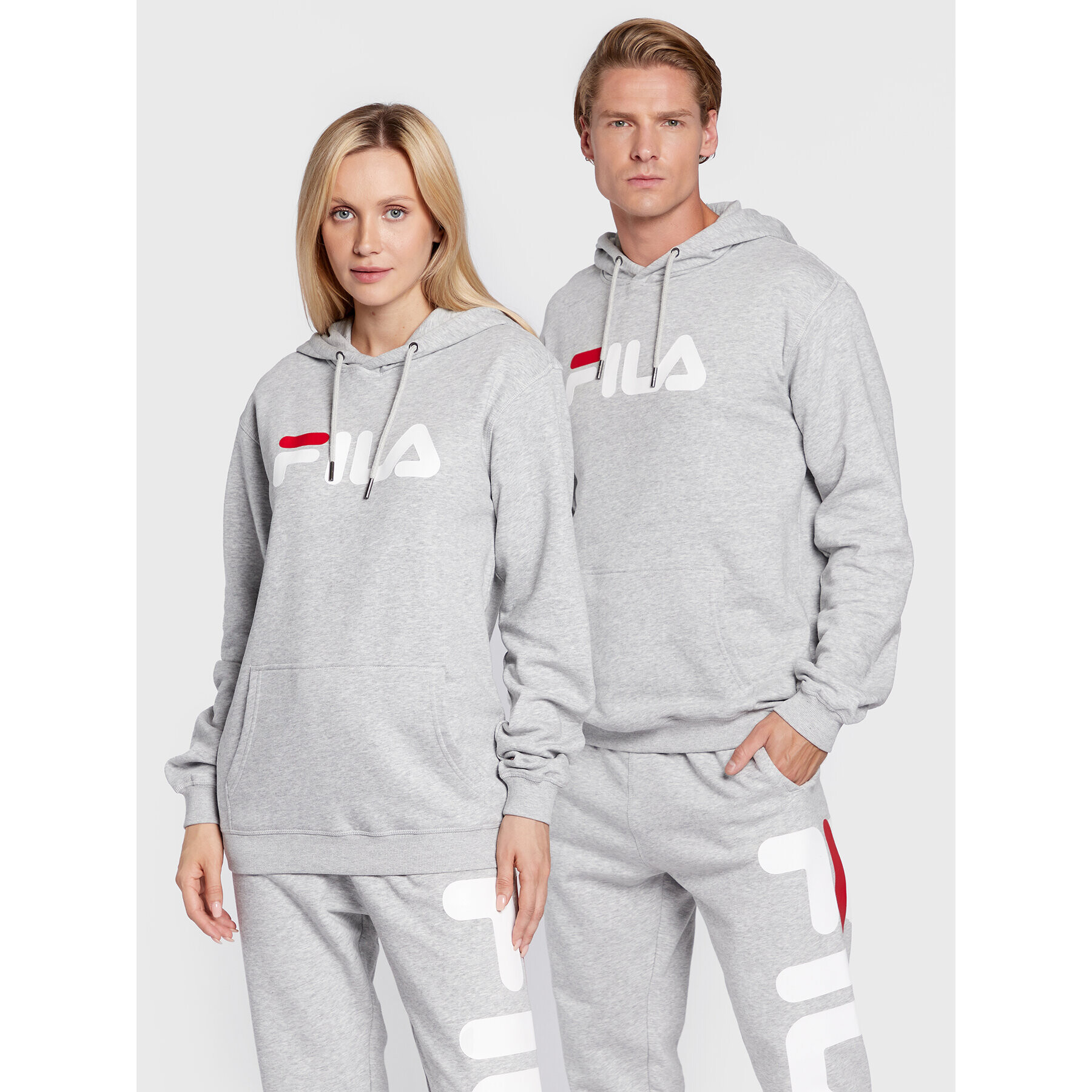 Fila Pulóver Unisex Barumini FAU0090 Szürke Regular Fit - Pepit.hu