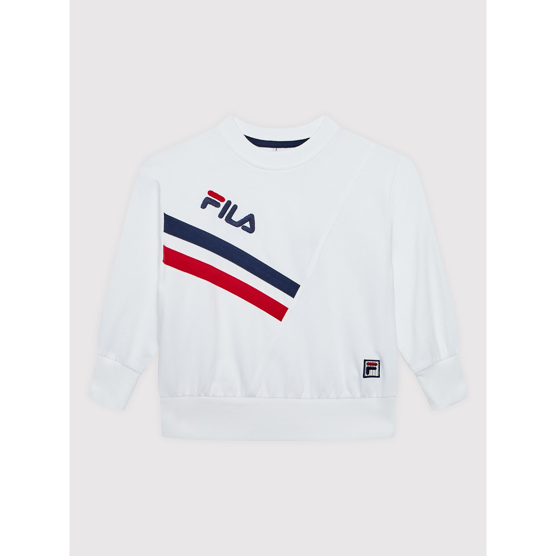 Fila Pulóver Zator Crew FAK0083 Fehér Regular Fit - Pepit.hu