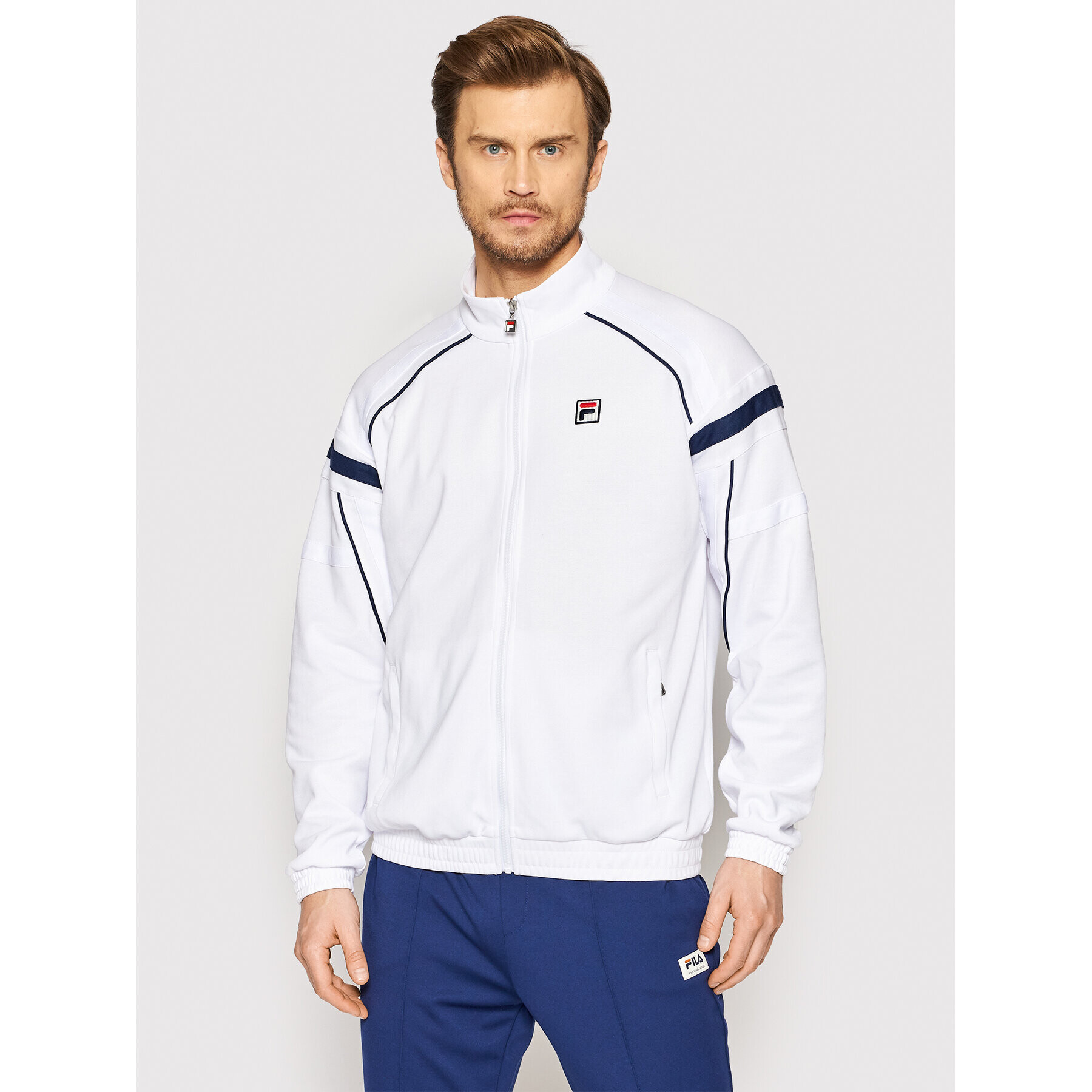 Fila Pulóver Zvolen FAM0086 Fehér Regular Fit - Pepit.hu