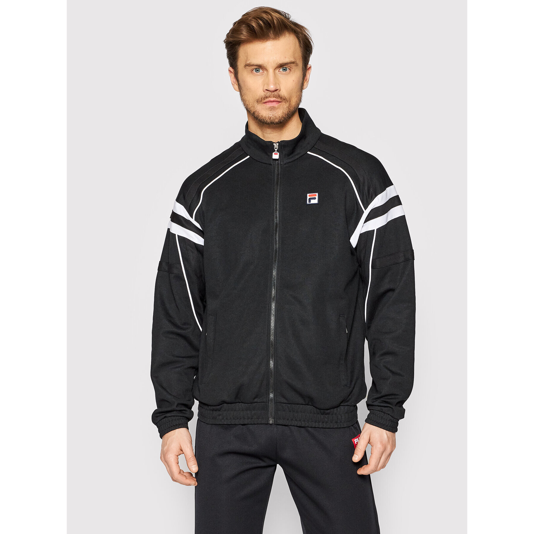 Fila Pulóver Zvolen FAM0086 Fekete Regular Fit - Pepit.hu