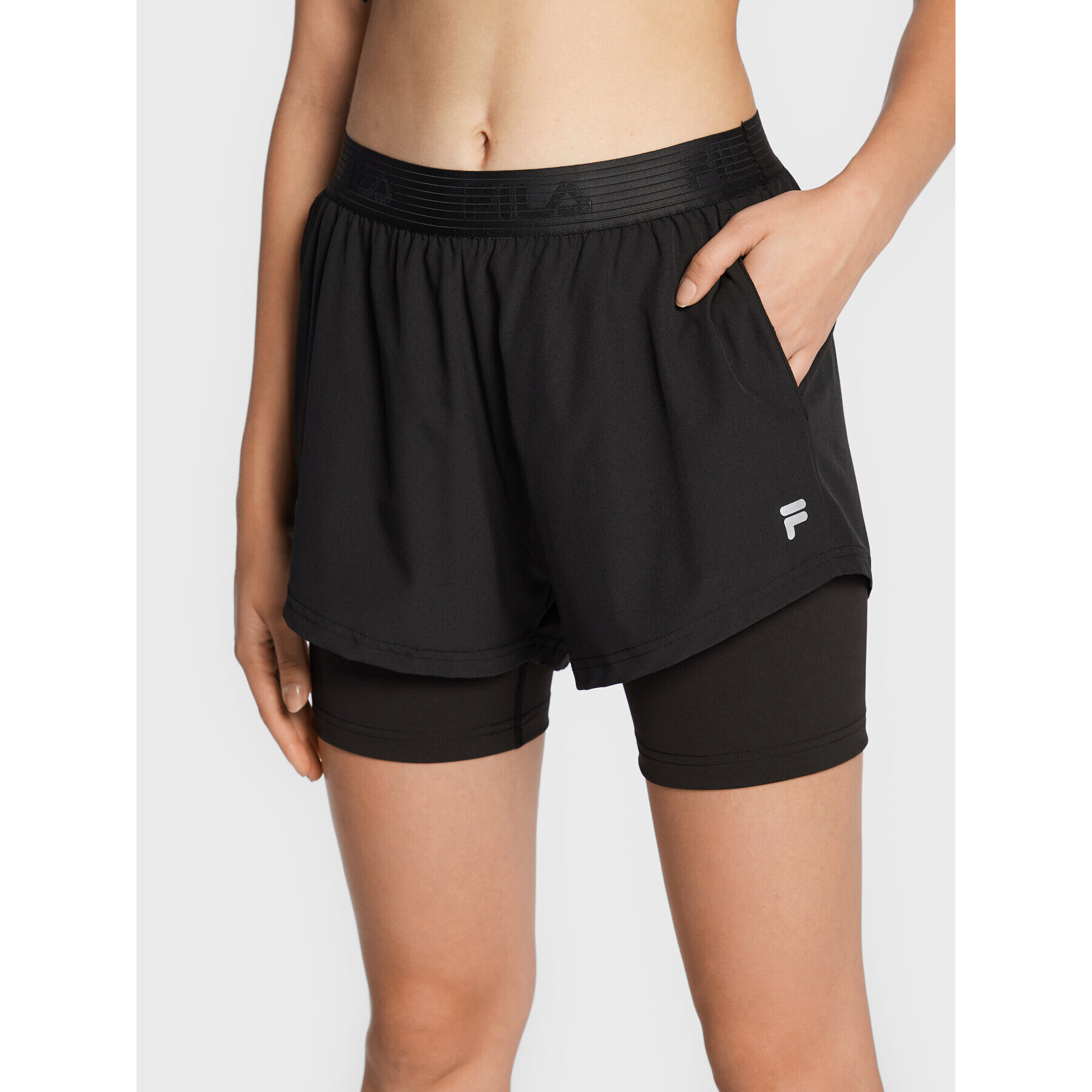 Fila Sport rövidnadrág Racine FAW0200 Fekete Loose Fit - Pepit.hu