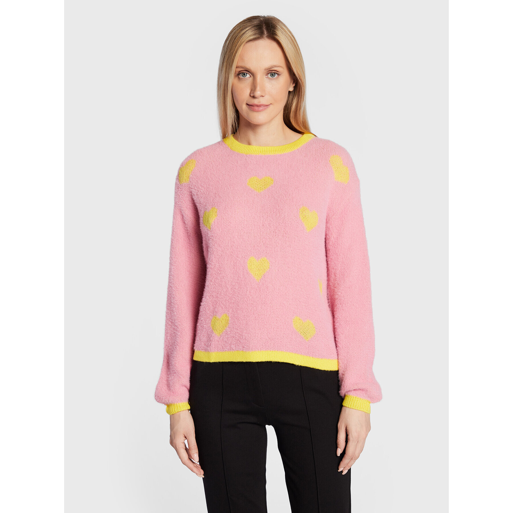 Fracomina Sweater FR22WT7035K468F8 Rózsaszín Regular Fit - Pepit.hu