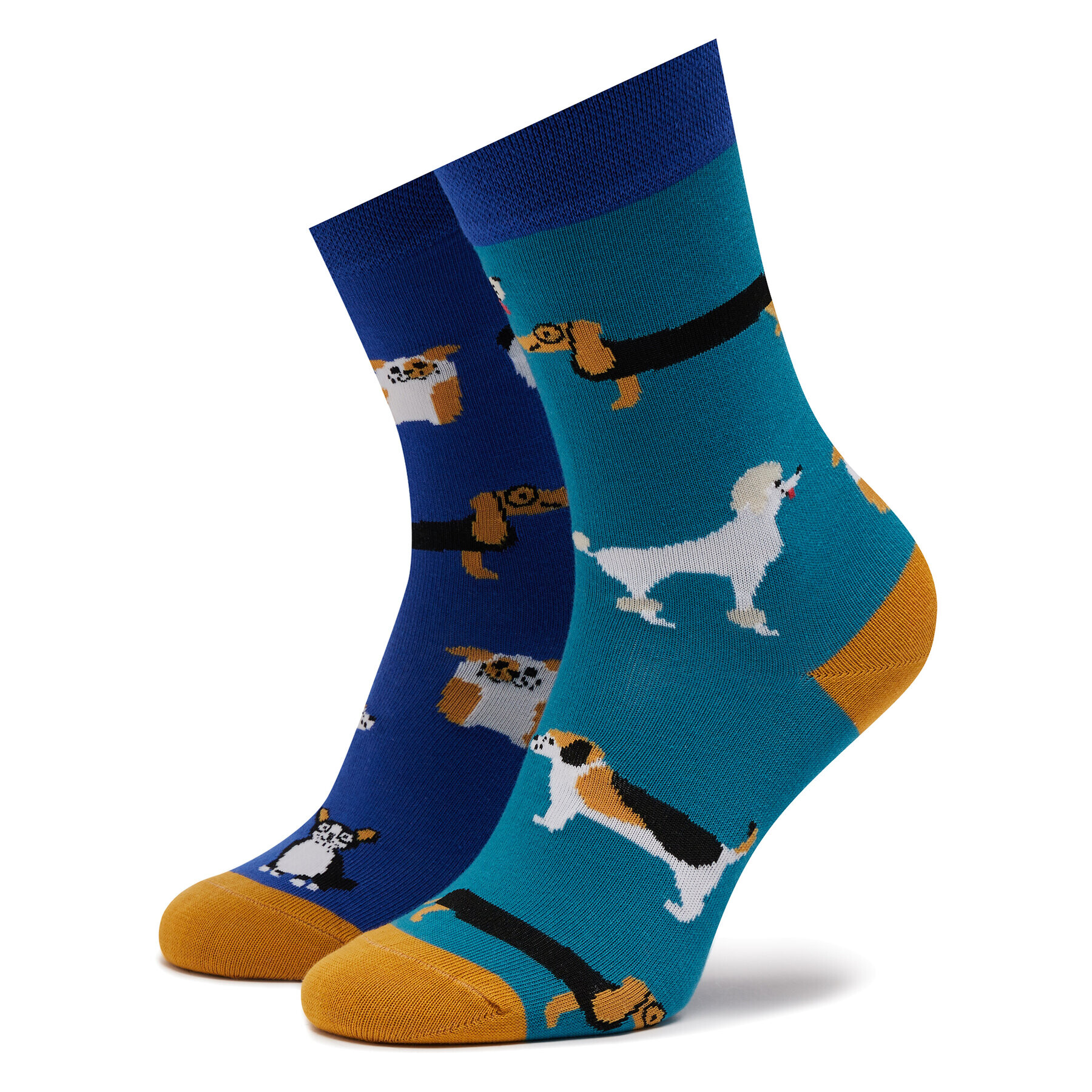 Funny Socks Unisex Magasszárú Zokni Dogs SM1/34 Kék - Pepit.hu