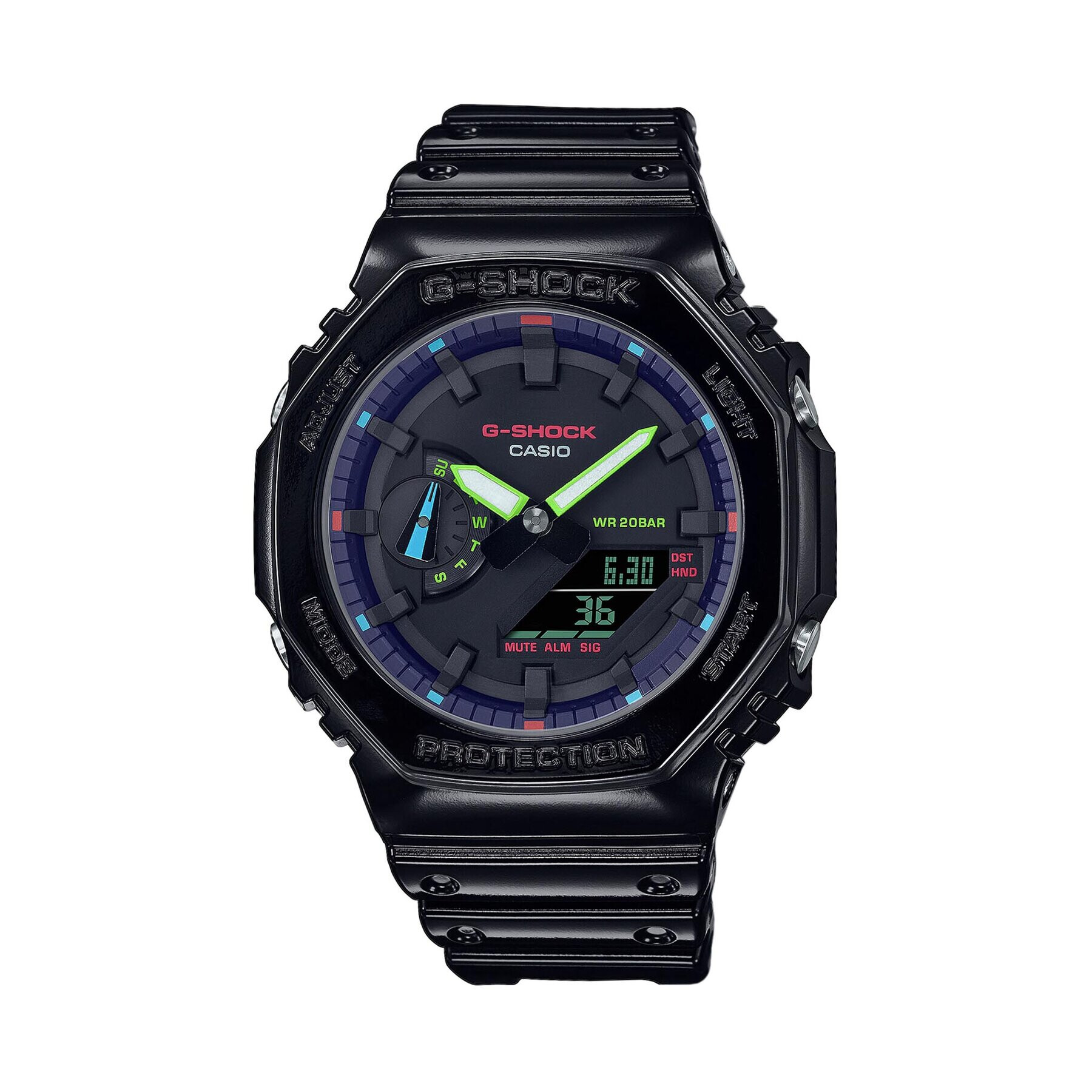 G-Shock Karóra GA-2100RGB-1AER Fekete - Pepit.hu