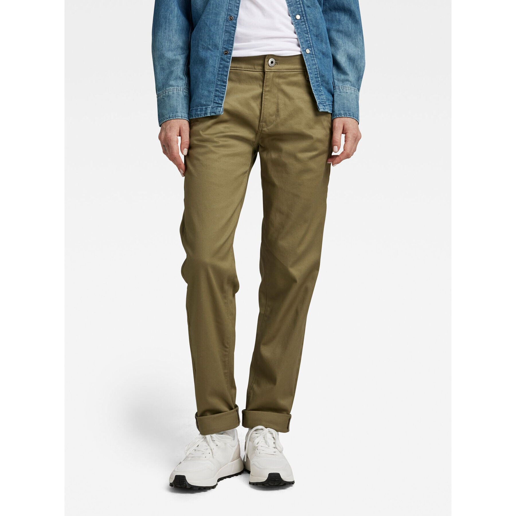 G-Star Raw Chinos D22539-C072-B212 Zöld Boyfriend Fit - Pepit.hu