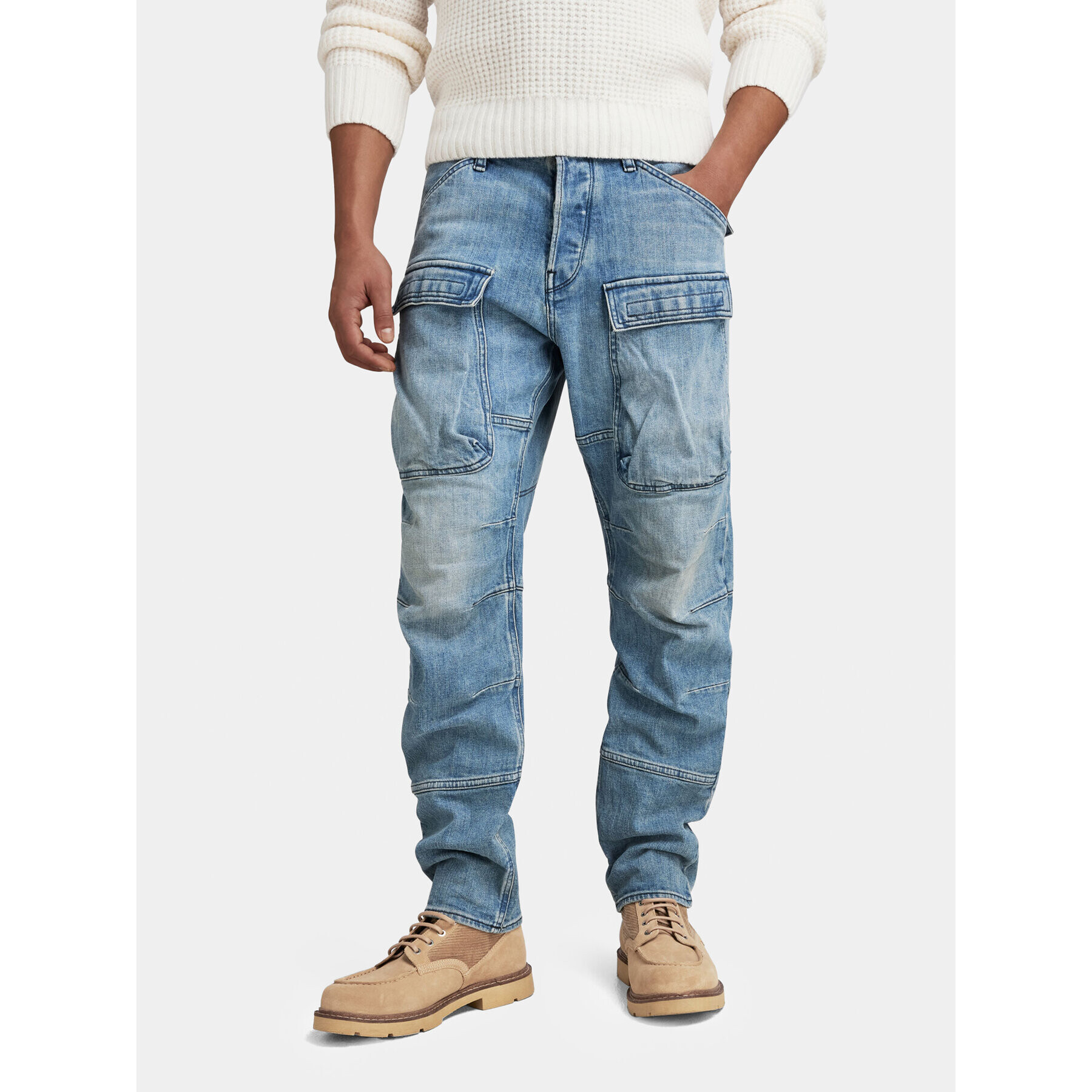 G-Star Raw Farmer 3D D23972-D498-D338 Kék Tapered Fit - Pepit.hu