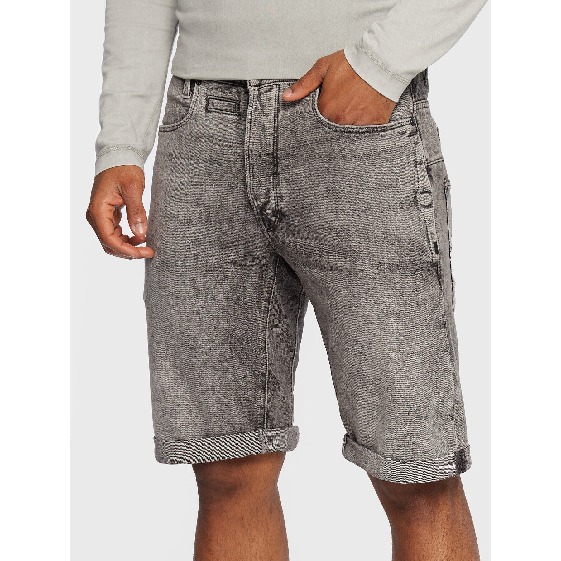 G-Star Raw Farmer rövidnadrág D-Staq 3D D10064-C909-C762 Szürke Regular Fit - Pepit.hu