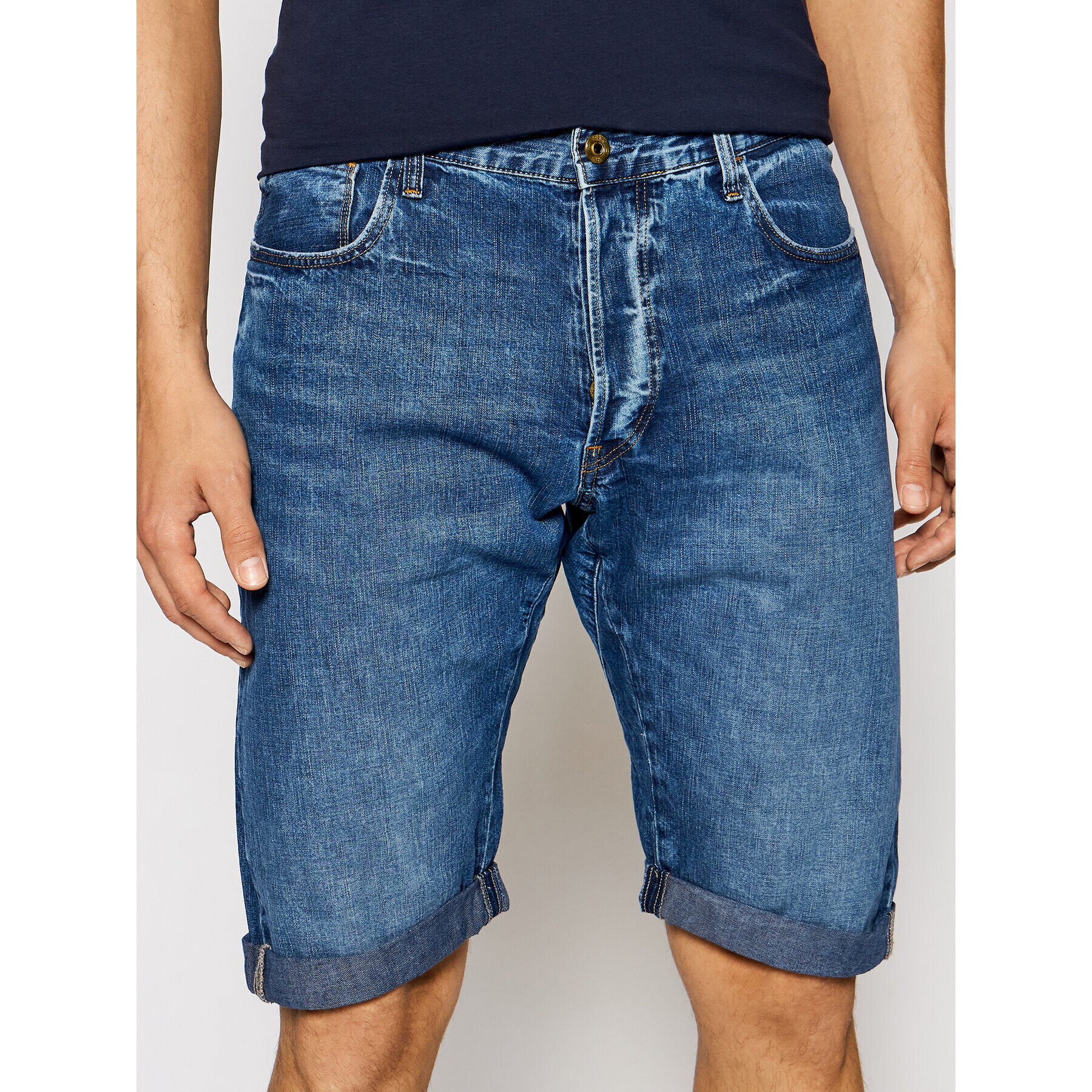 G-Star Raw Farmer rövidnadrág D10059-9657-A599 Sötétkék Slim Fit - Pepit.hu