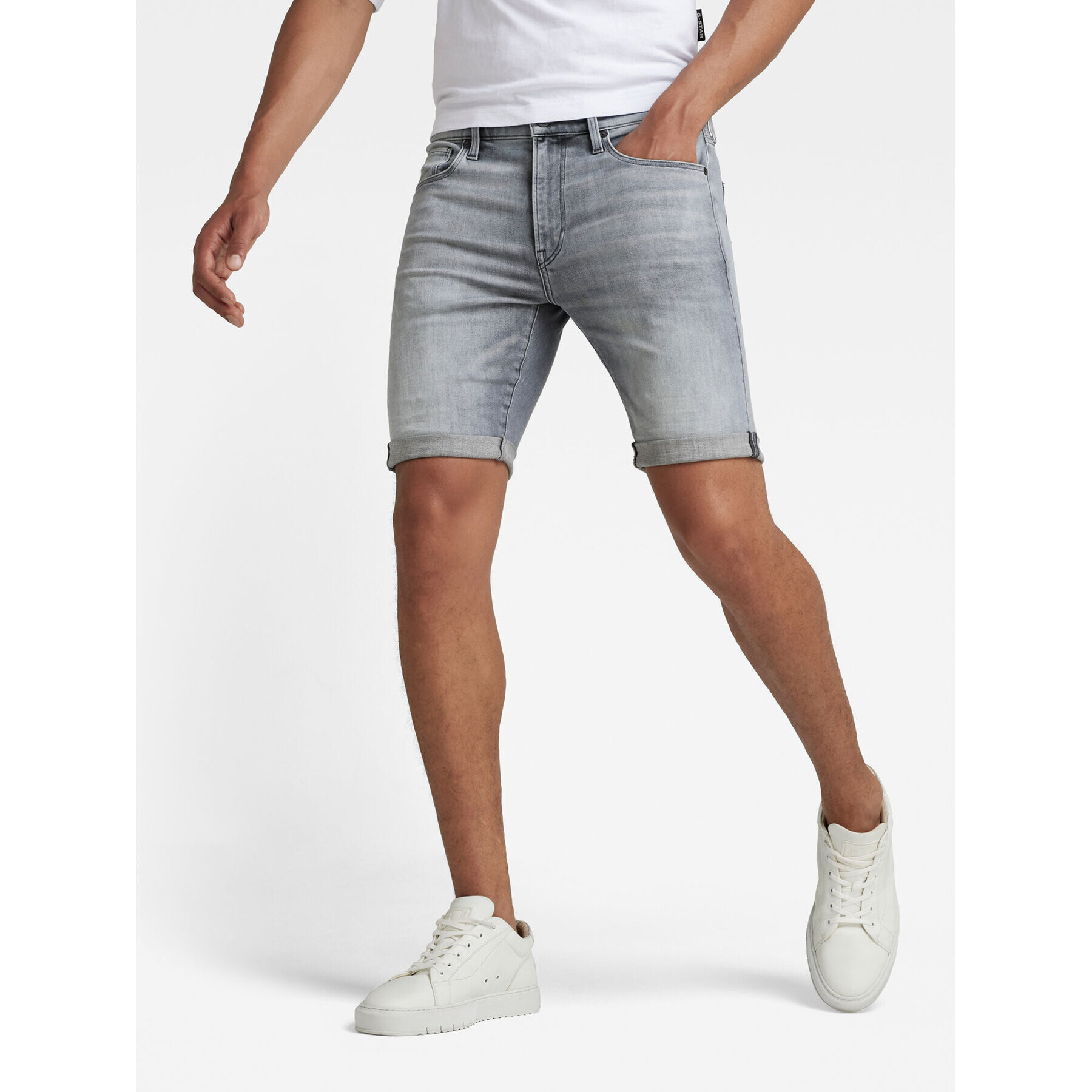 G-Star Raw Farmer rövidnadrág D17418-A634-C464 Szürke Slim Fit - Pepit.hu