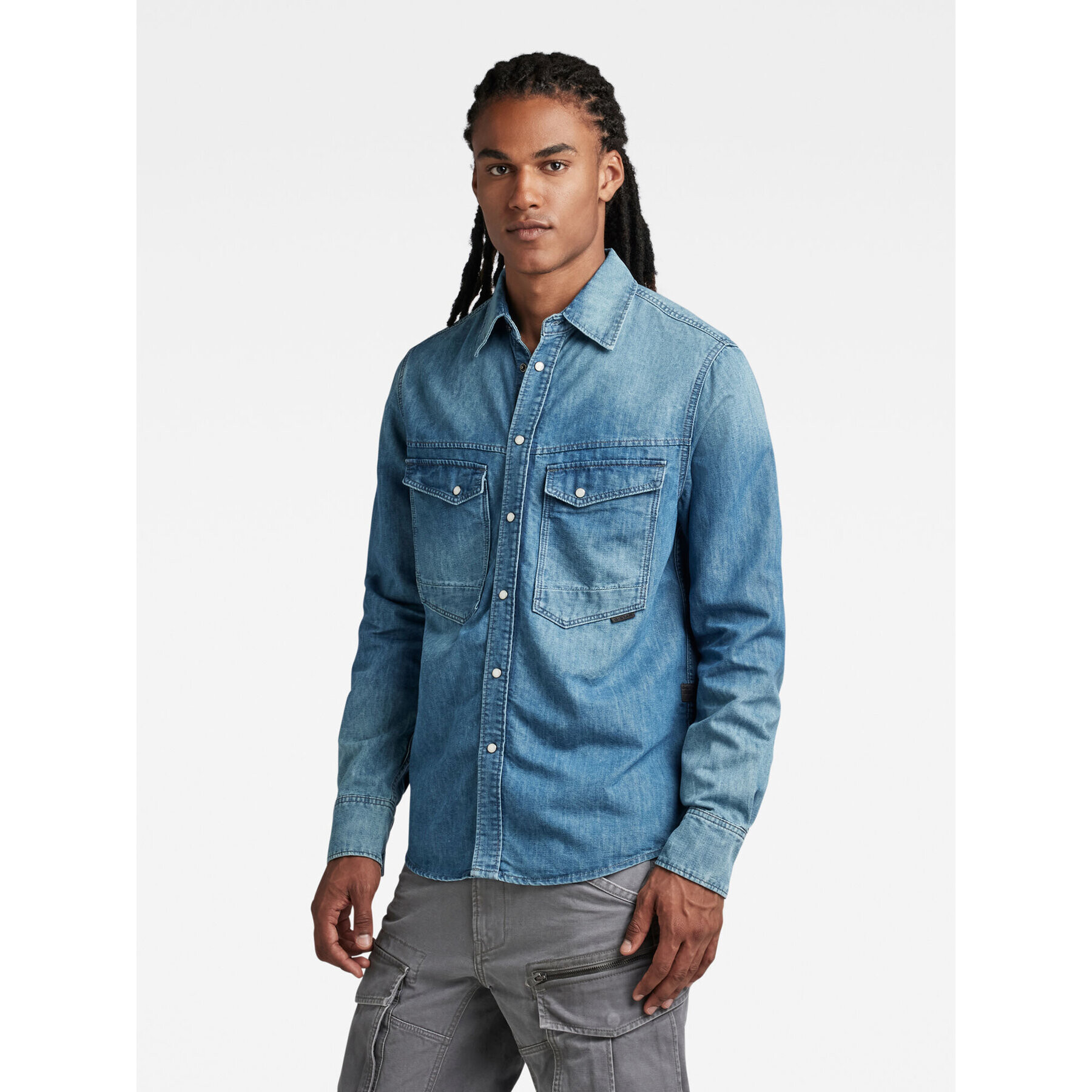 G-Star Raw Farmering D23006-D303-D890 Kék Regular Fit - Pepit.hu