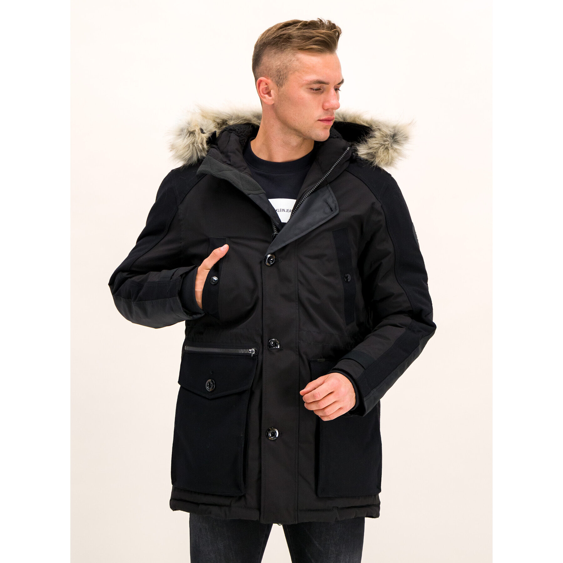 G-Star Raw Parka D14015-B441-6484 Fekete Regular Fit - Pepit.hu