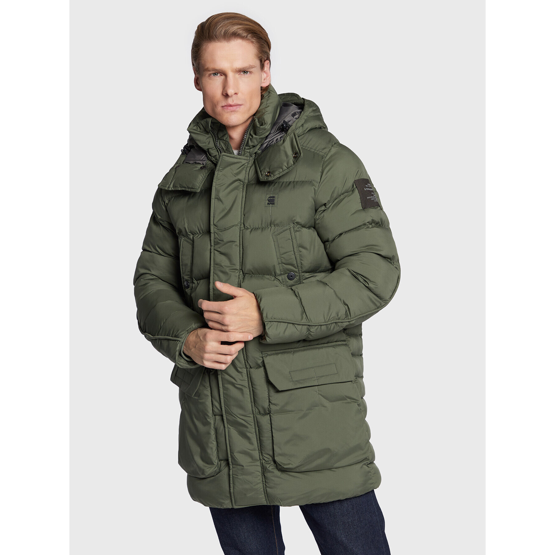 G-Star Raw Pehelykabát Whistler D20102-D199-8165 Zöld Regular Fit - Pepit.hu