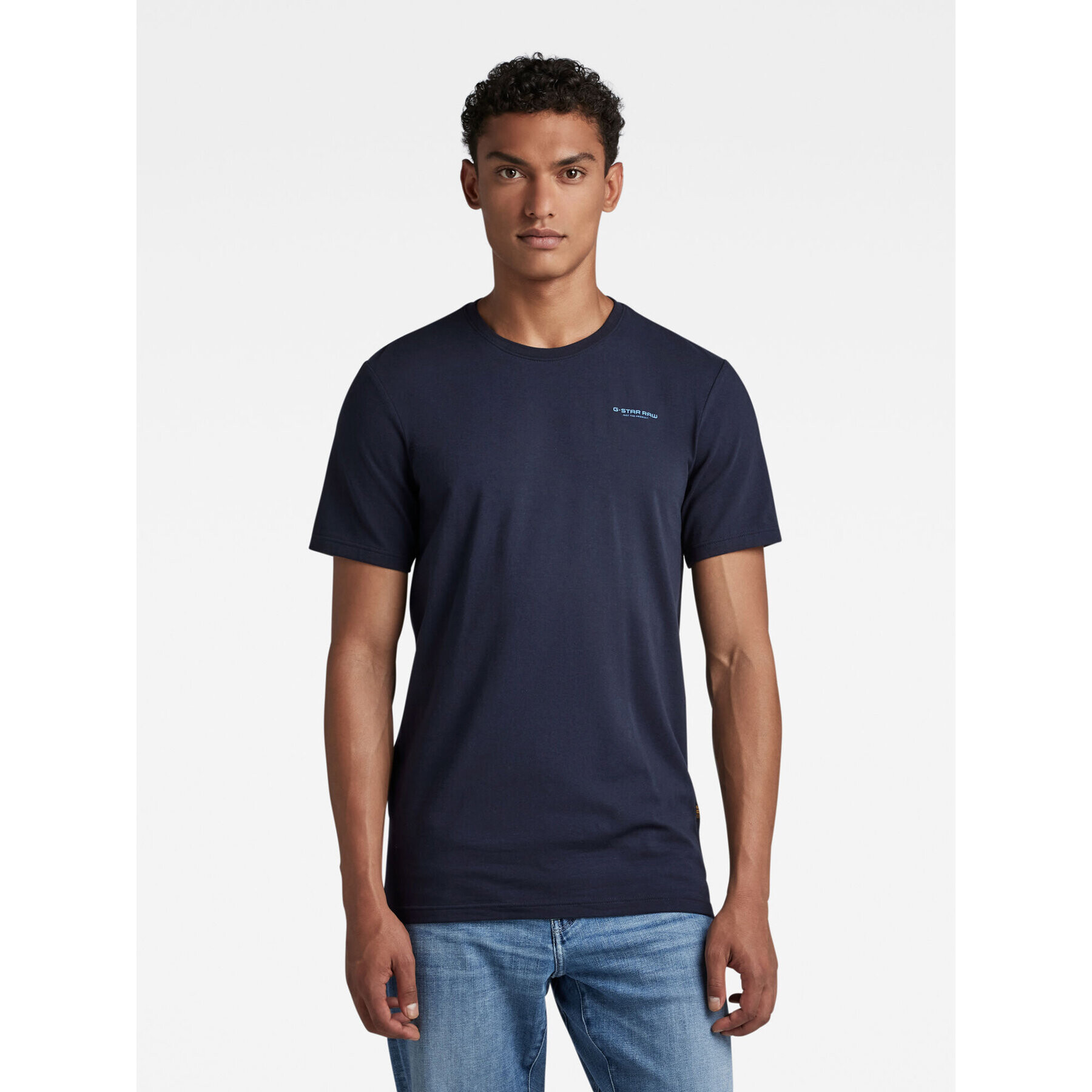 G-Star Raw Póló D19070-C723-C742 Sötétkék Slim Fit - Pepit.hu