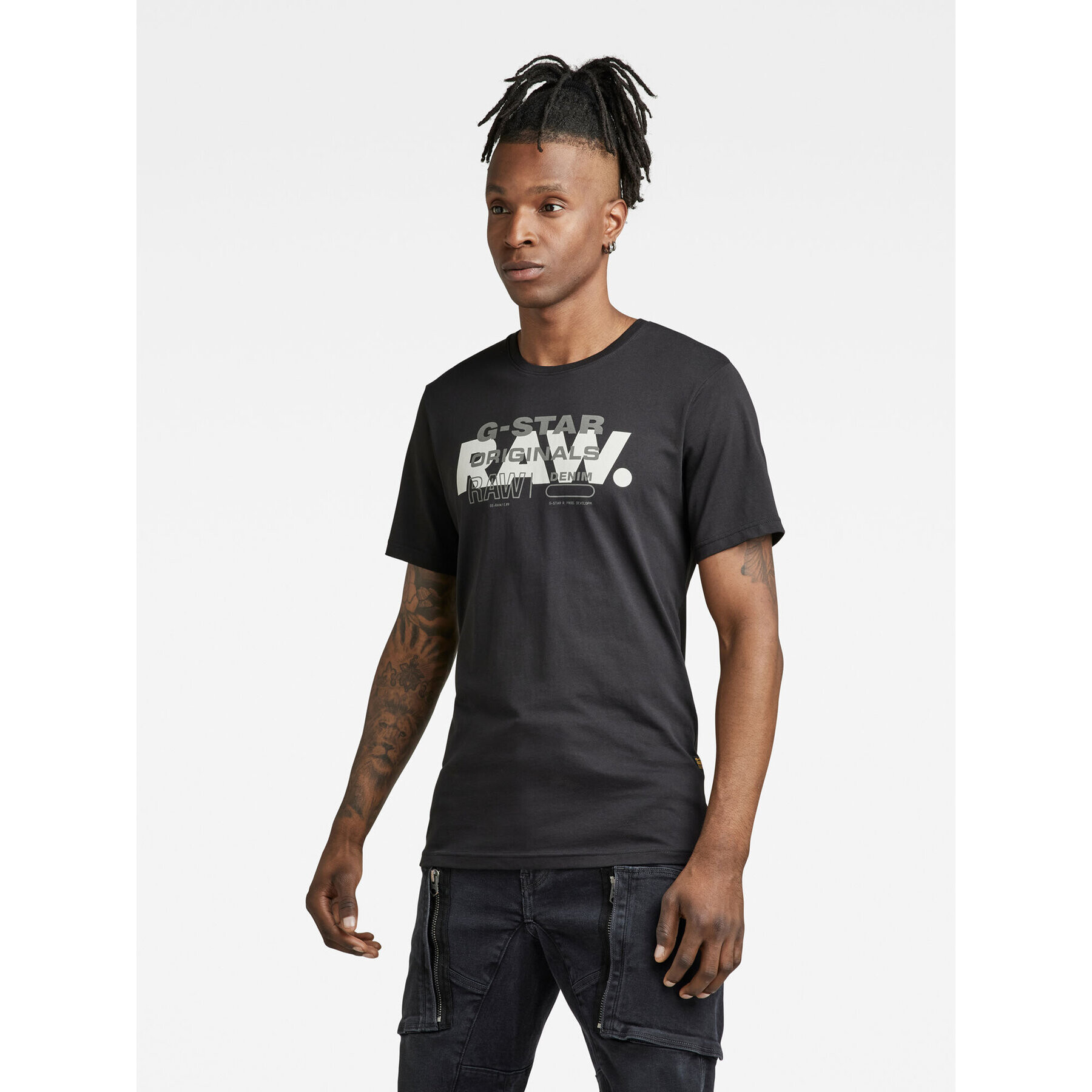 G-Star Raw Póló D22202-336-6484 Fekete Slim Fit - Pepit.hu