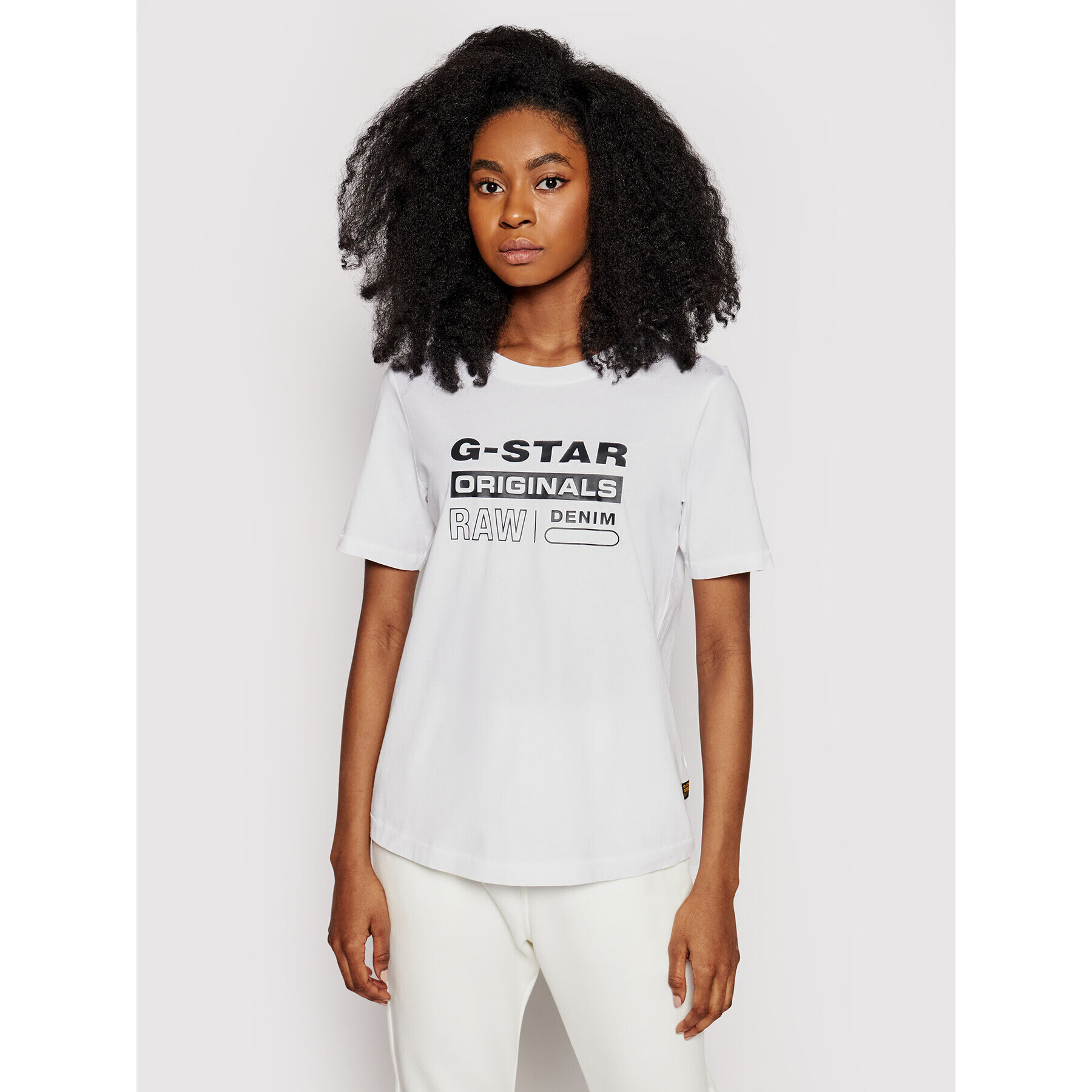 G-Star Raw Póló Lyon D19953-4107-110 Fehér Regular Fit - Pepit.hu