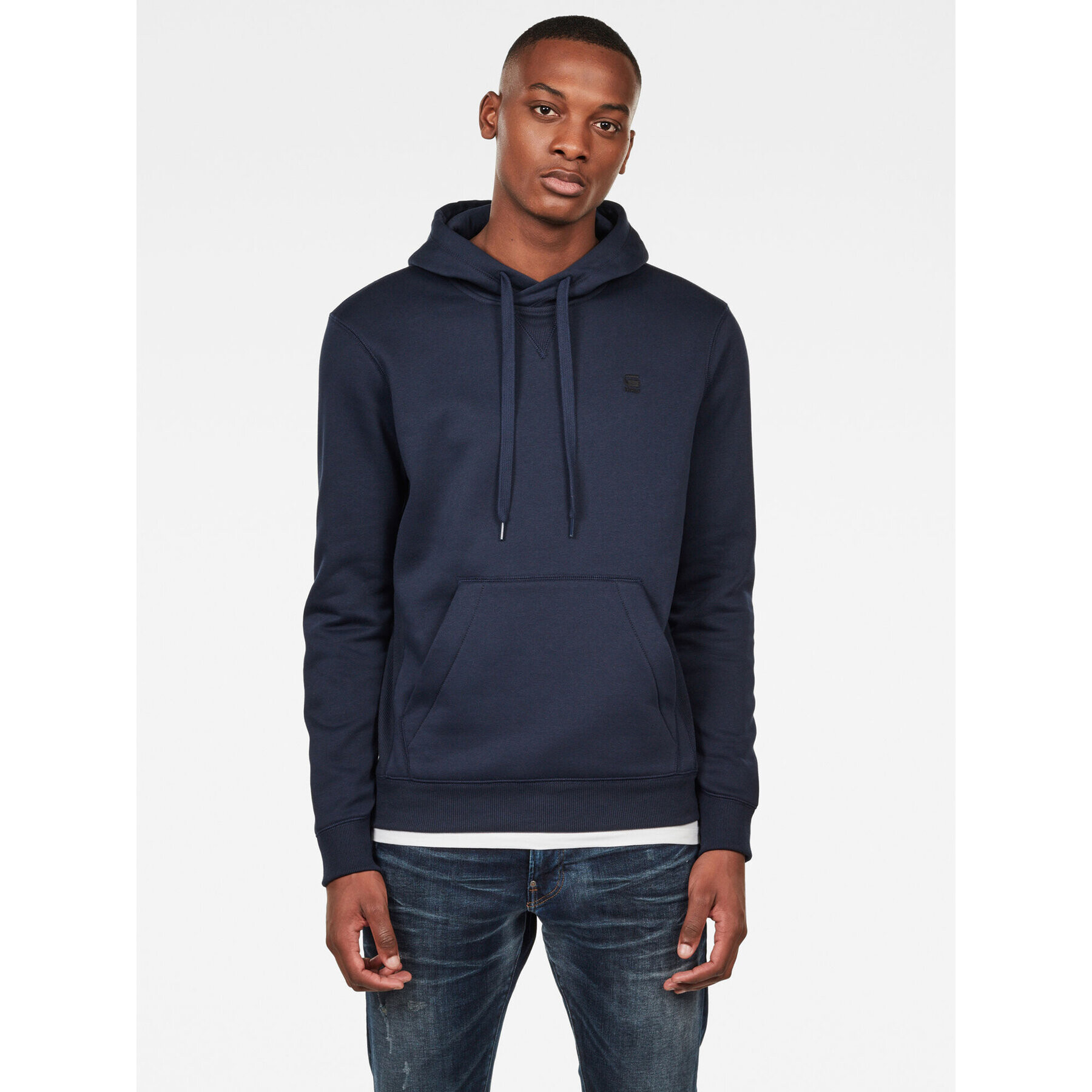 G-Star Raw Pulóver Premium Core D16121-C235-6067 Sötétkék Regular Fit - Pepit.hu