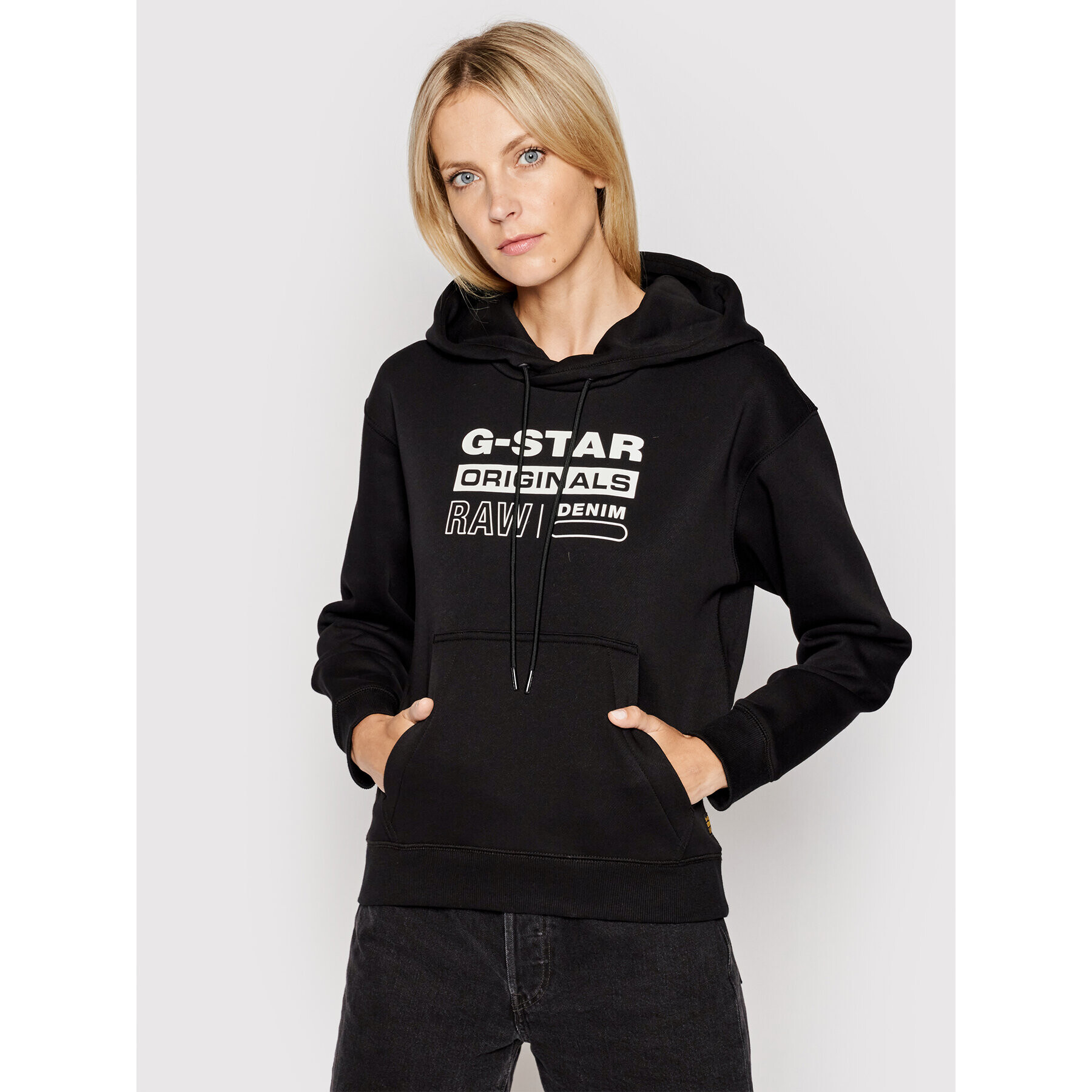 G-Star Raw Pulóver Premium Core D20760-C235-6484 Fekete Regular Fit - Pepit.hu