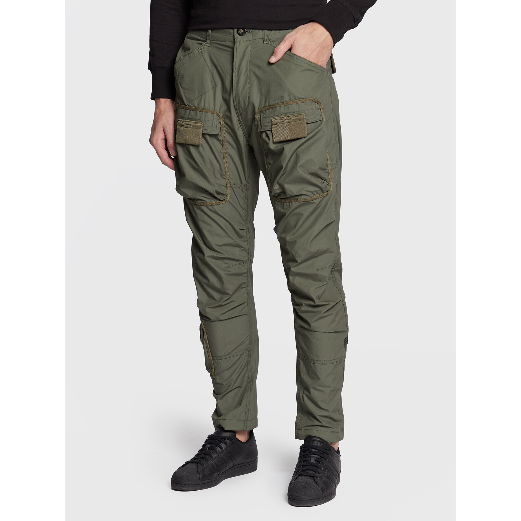 G-Star Raw Szövet nadrág 3D Cargo D19756-A790-8165 Zöld Regular Fit - Pepit.hu