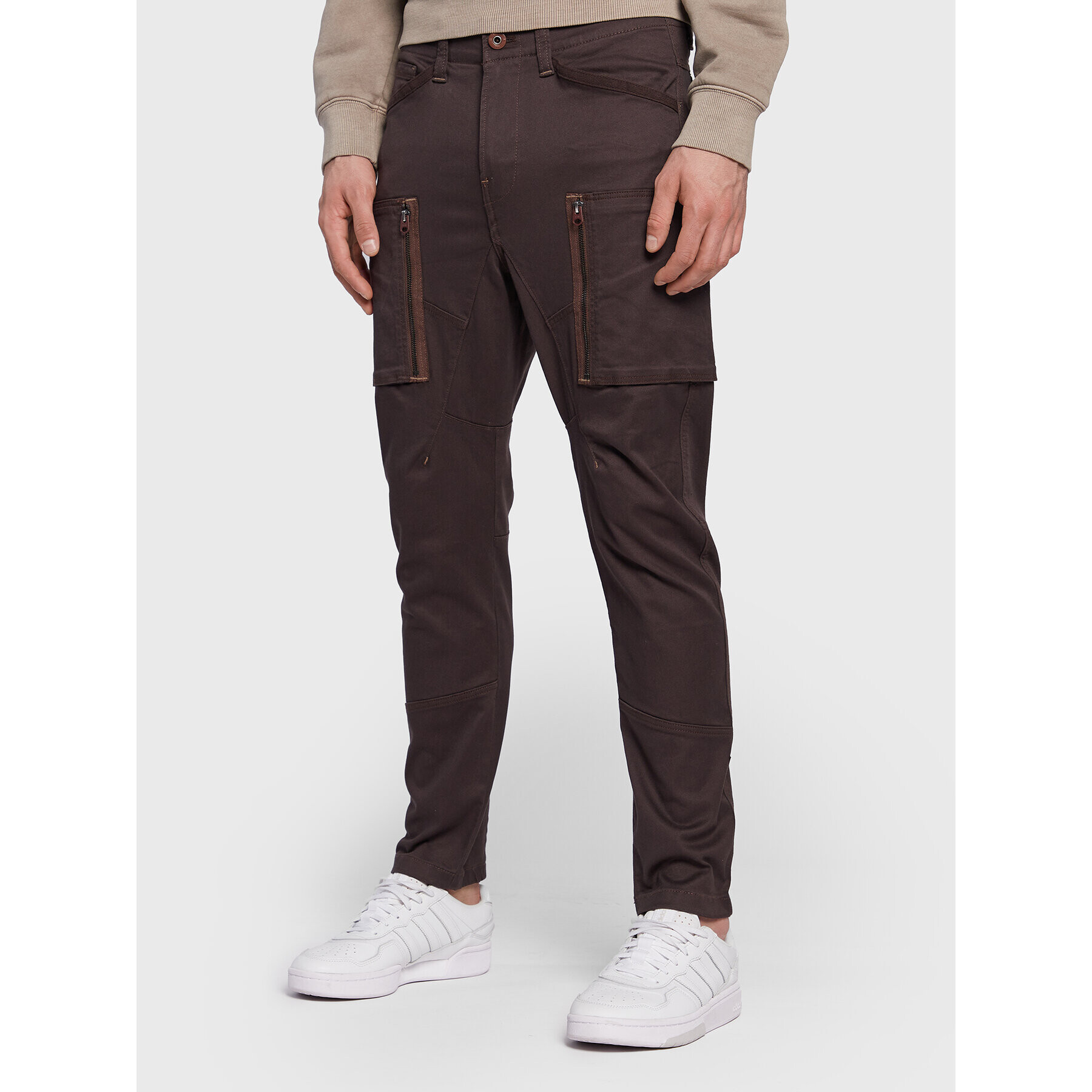 G-Star Raw Szövet nadrág Zip Pocket 3D D21975-C105-0028 Barna Skinny Fit - Pepit.hu