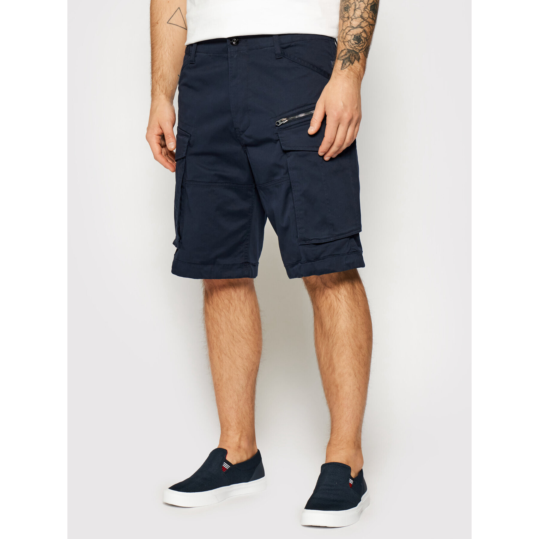 G-Star Raw Szövet rövidnadrág Rovic D08566-5126-4213 Sötétkék Loose Fit - Pepit.hu