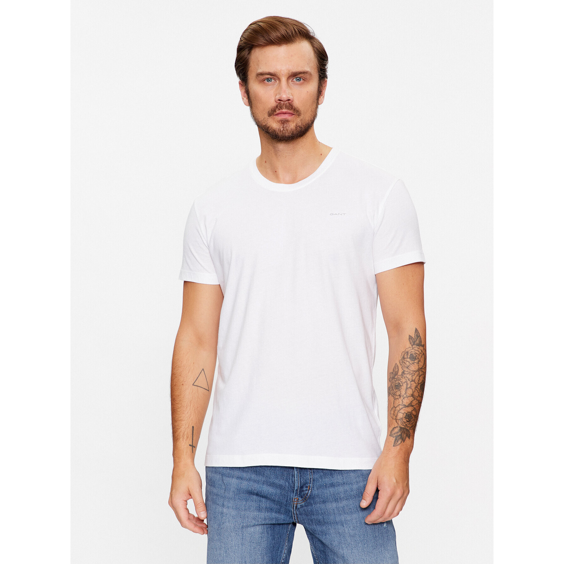 Gant 2 póló készlet C-Neck 2 Pack 900002008 Fehér Regular Fit - Pepit.hu