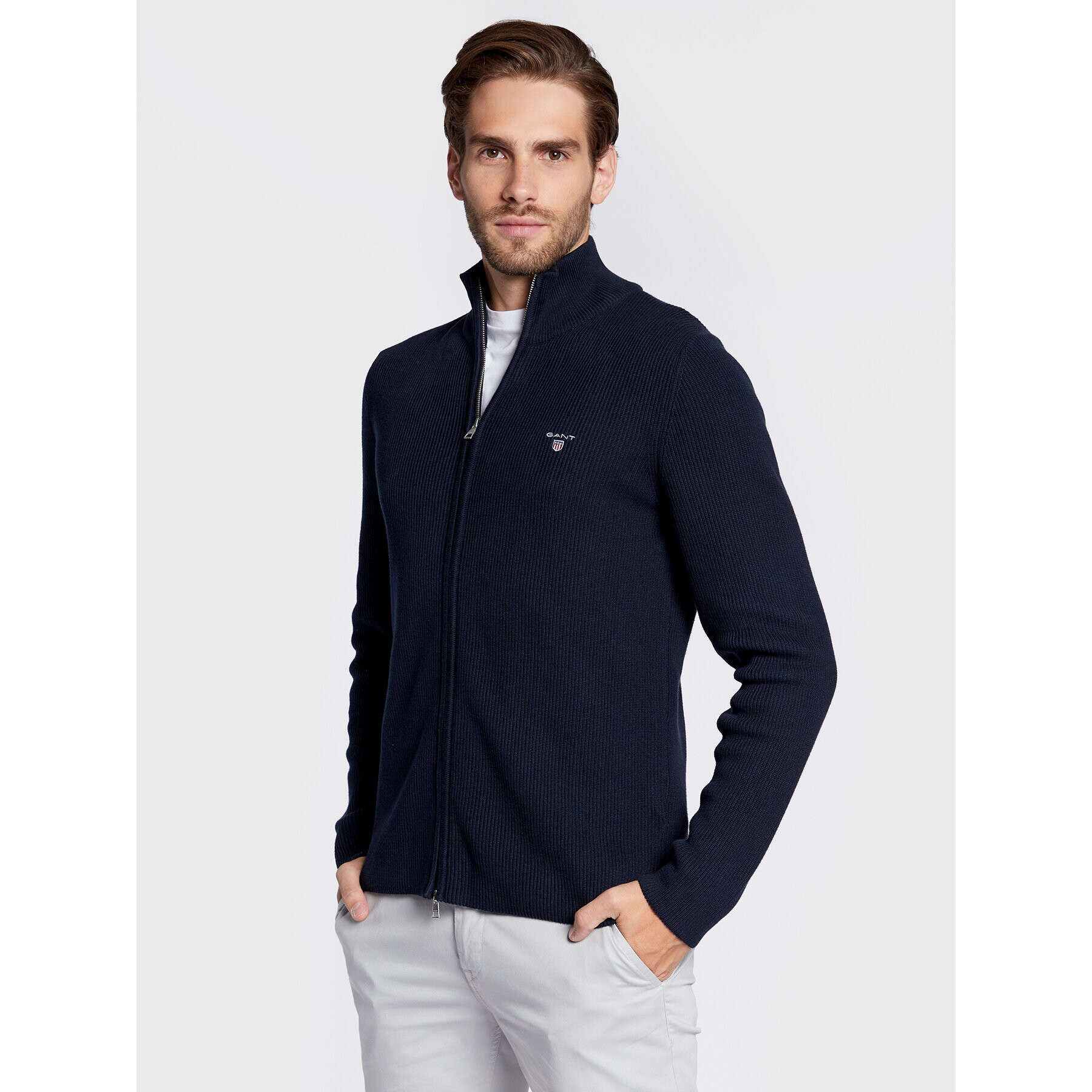 Gant Sweater 8030142 Sötétkék Slim Fit - Pepit.hu