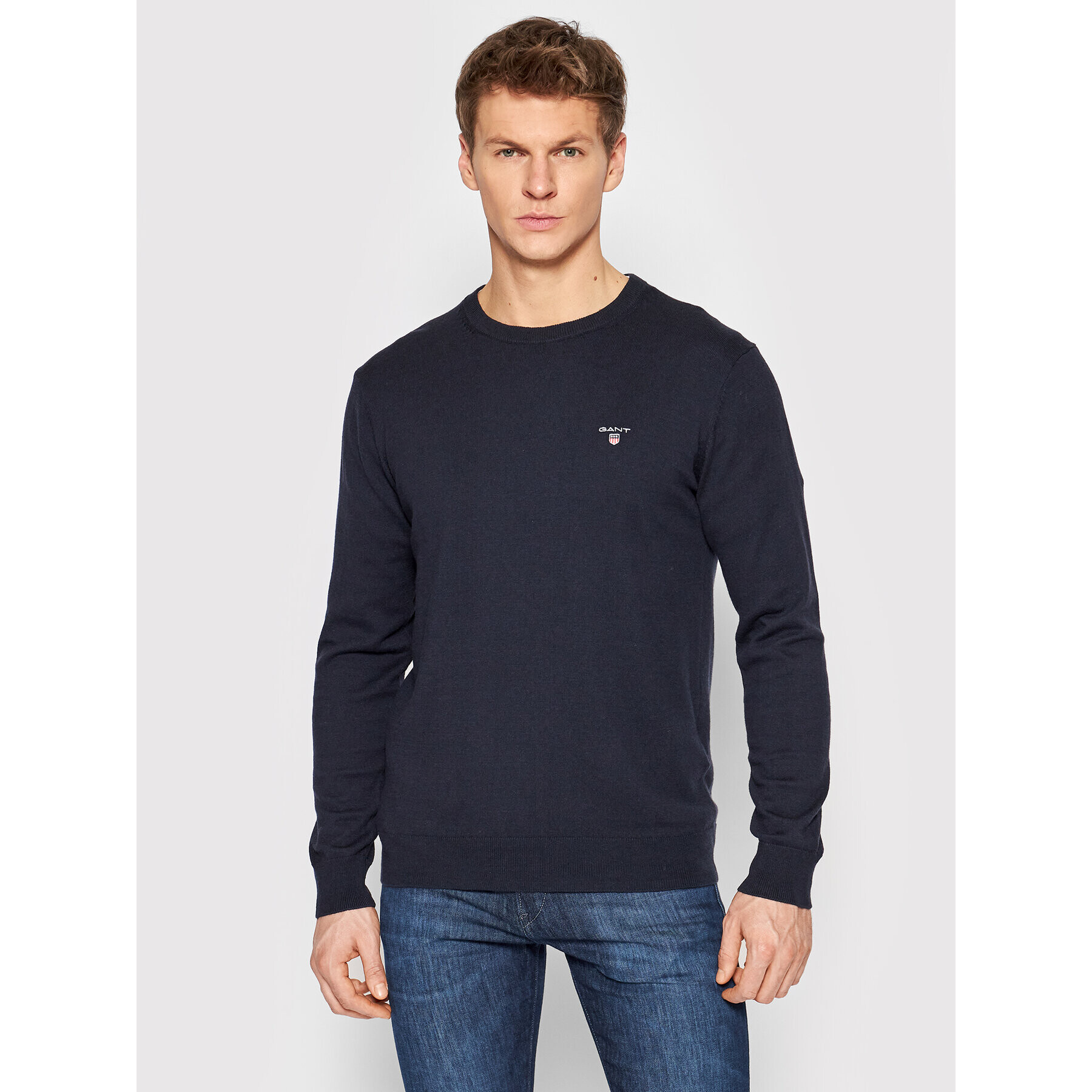 Gant Sweater 83101 Sötétkék Regular Fit - Pepit.hu