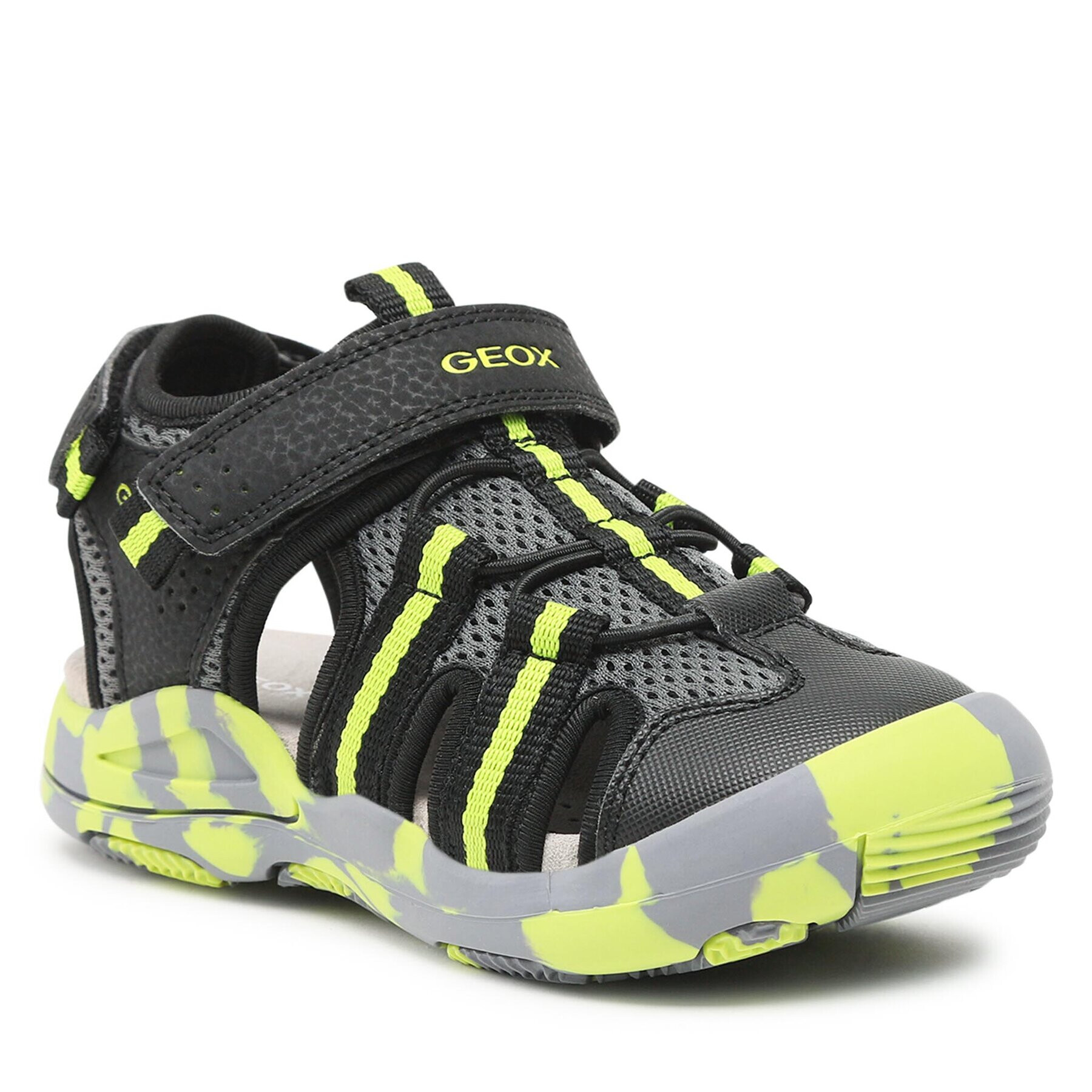 Geox Szandál Jr Sandal Kyle J15E1A014CEC0802 S Fekete - Pepit.hu