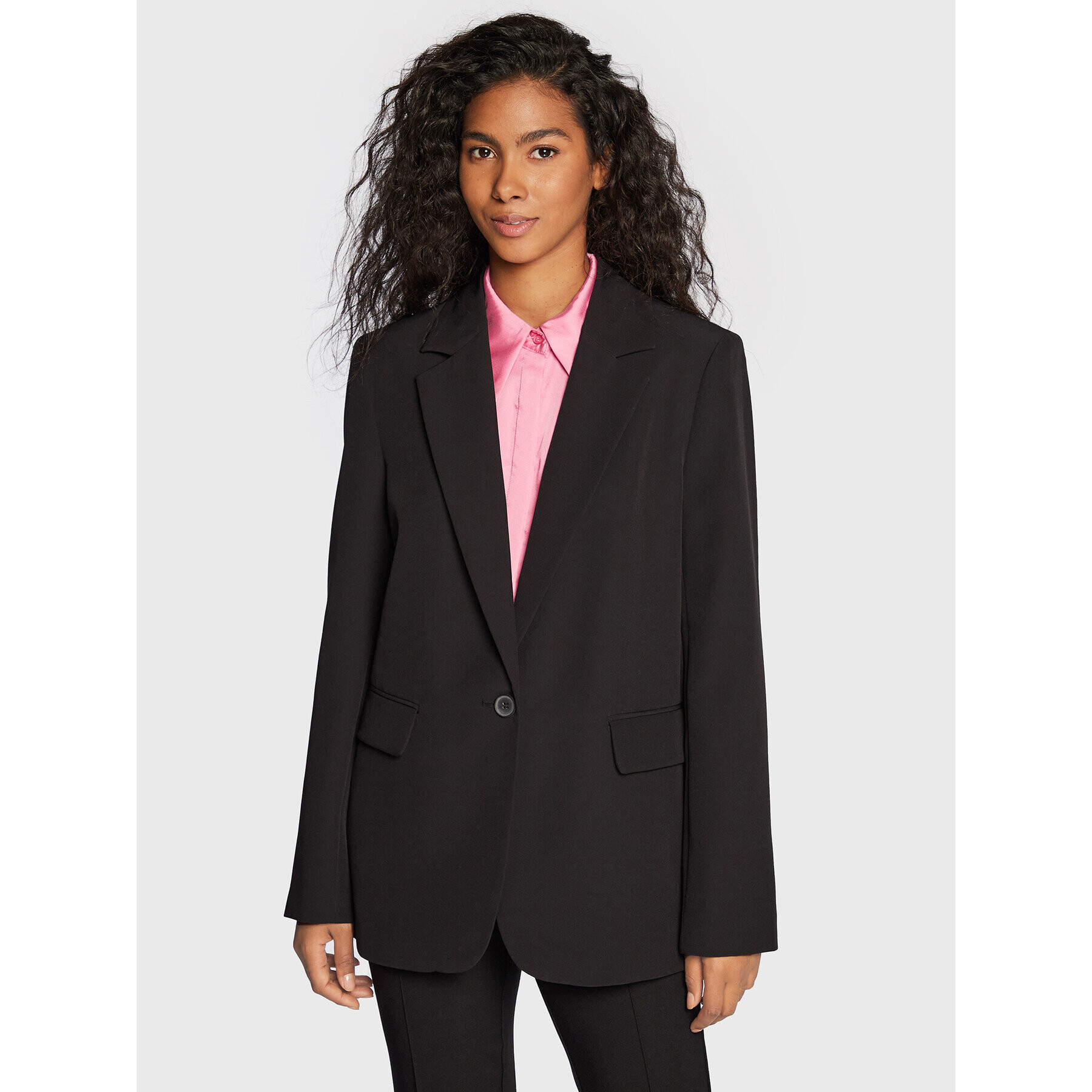 Gina Tricot Blézer Ottilia Blazer 11181 Fekete Relaxed Fit - Pepit.hu