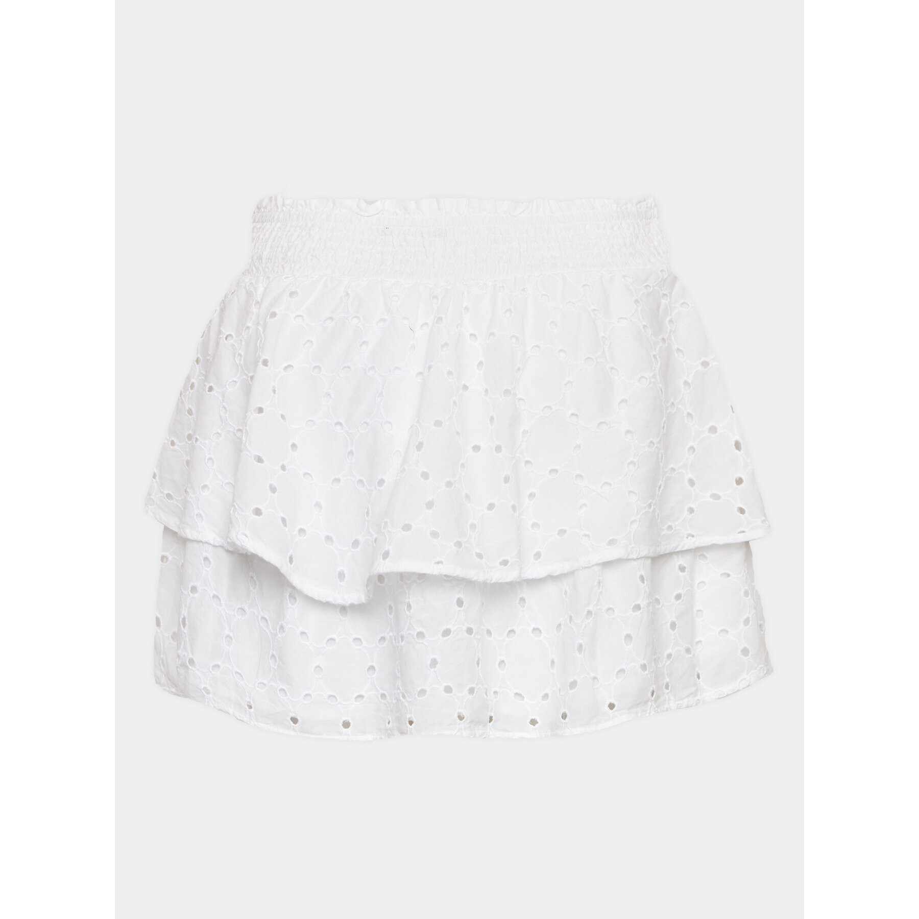 Gina Tricot Szoknya Broderie anglaise skirt 19925 Fehér Regular Fit - Pepit.hu