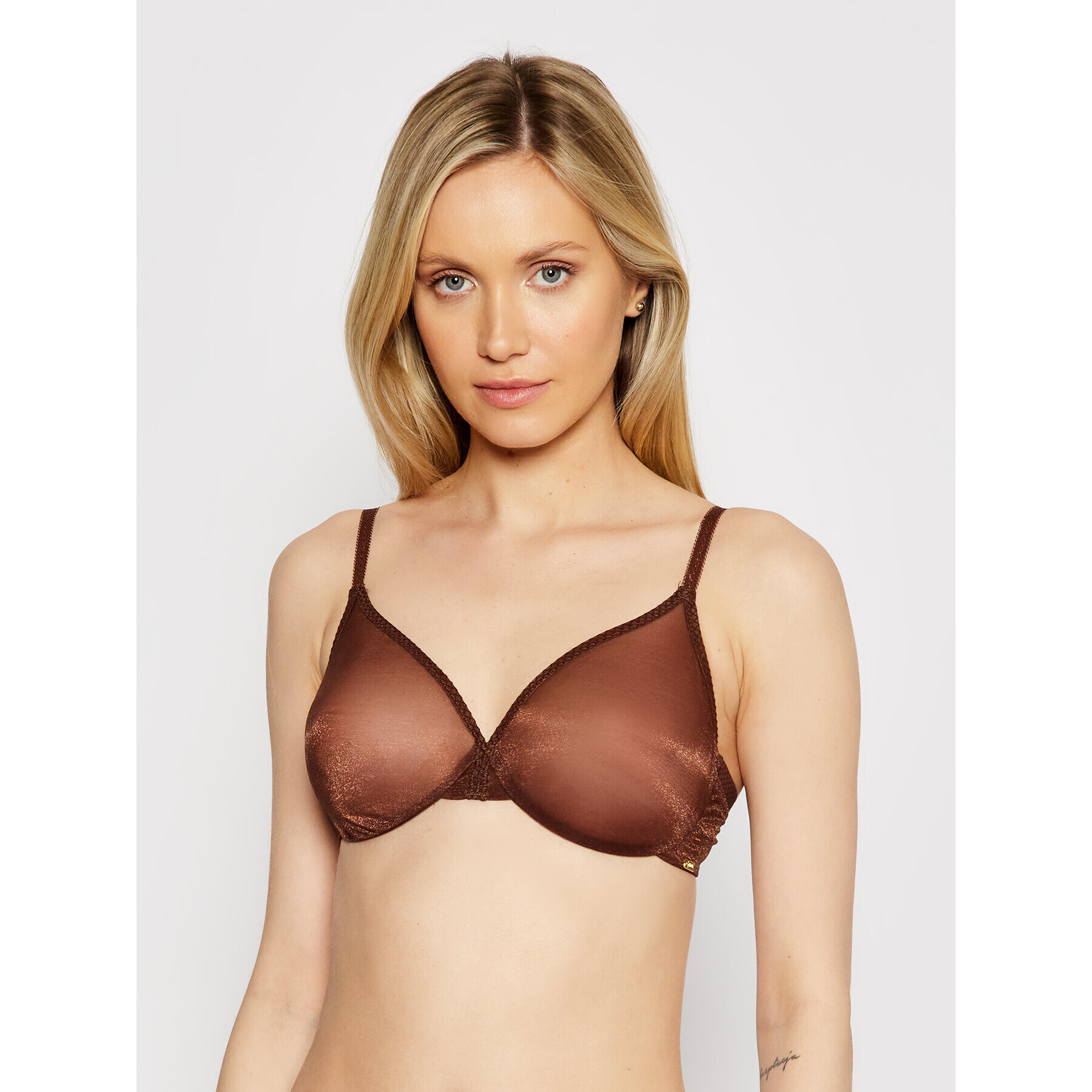 Gossard Melltartó alsó huzallal Glossies Sheer Moulded 6271 Barna - Pepit.hu