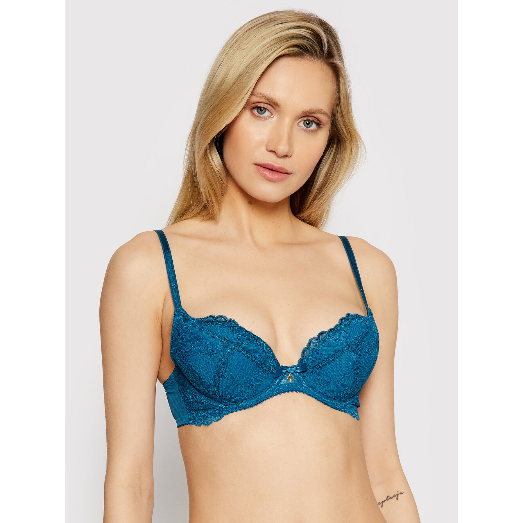 Gossard Push up melltartó Superboost Lace 7711 Kék - Pepit.hu