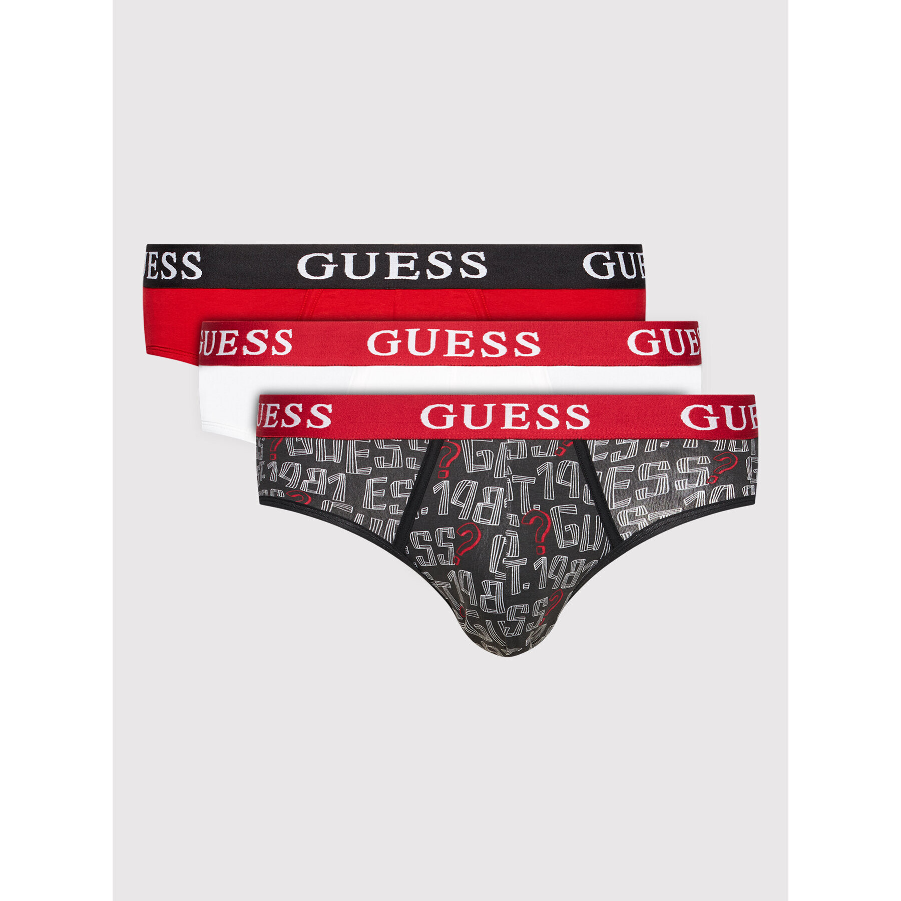 Guess 3 darab készlet U1BG02 K6YW1 Piros - Pepit.hu