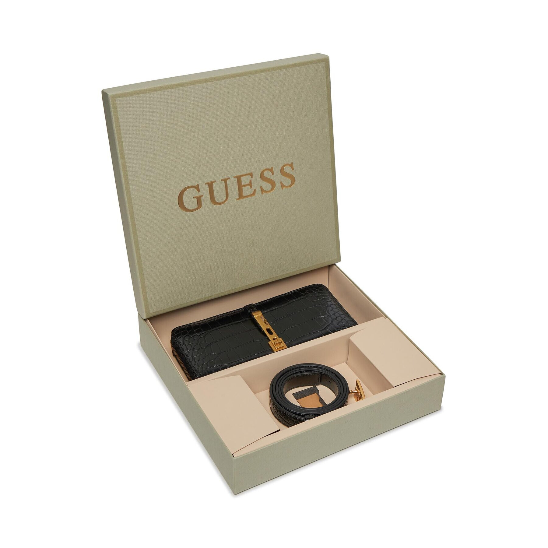 Guess Pénztárca és öv szett Gift Box GFBOXW P3304 Fekete - Pepit.hu