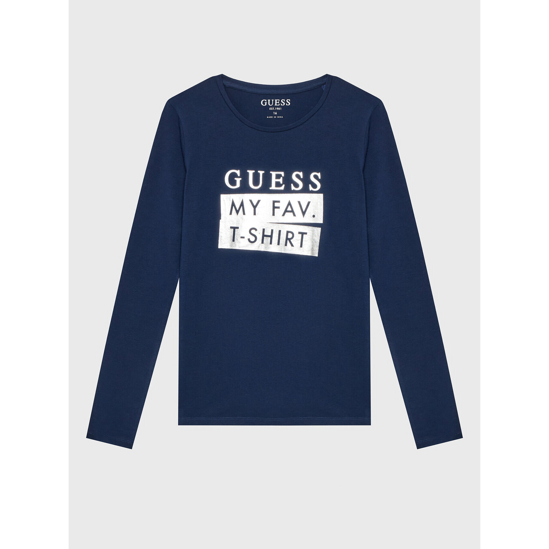 Guess Blúz J2BI03 J1313 Sötétkék Regular Fit - Pepit.hu