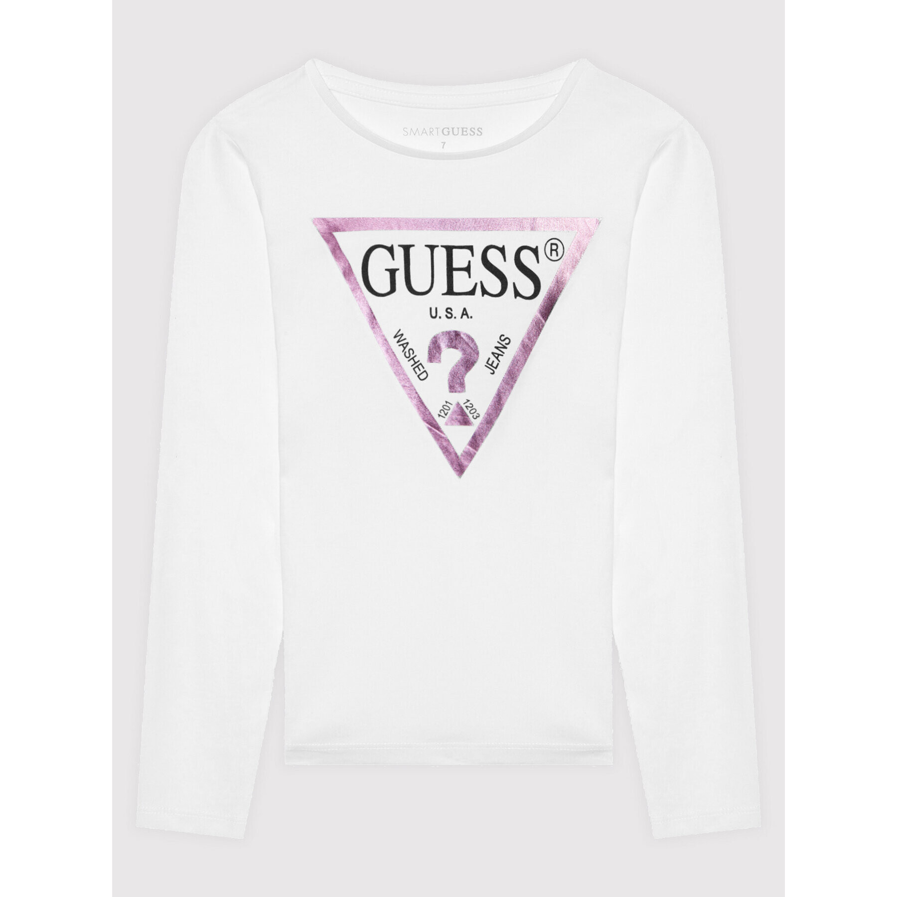 Guess Blúz J84I36 K8HM0 Fehér Regular Fit - Pepit.hu