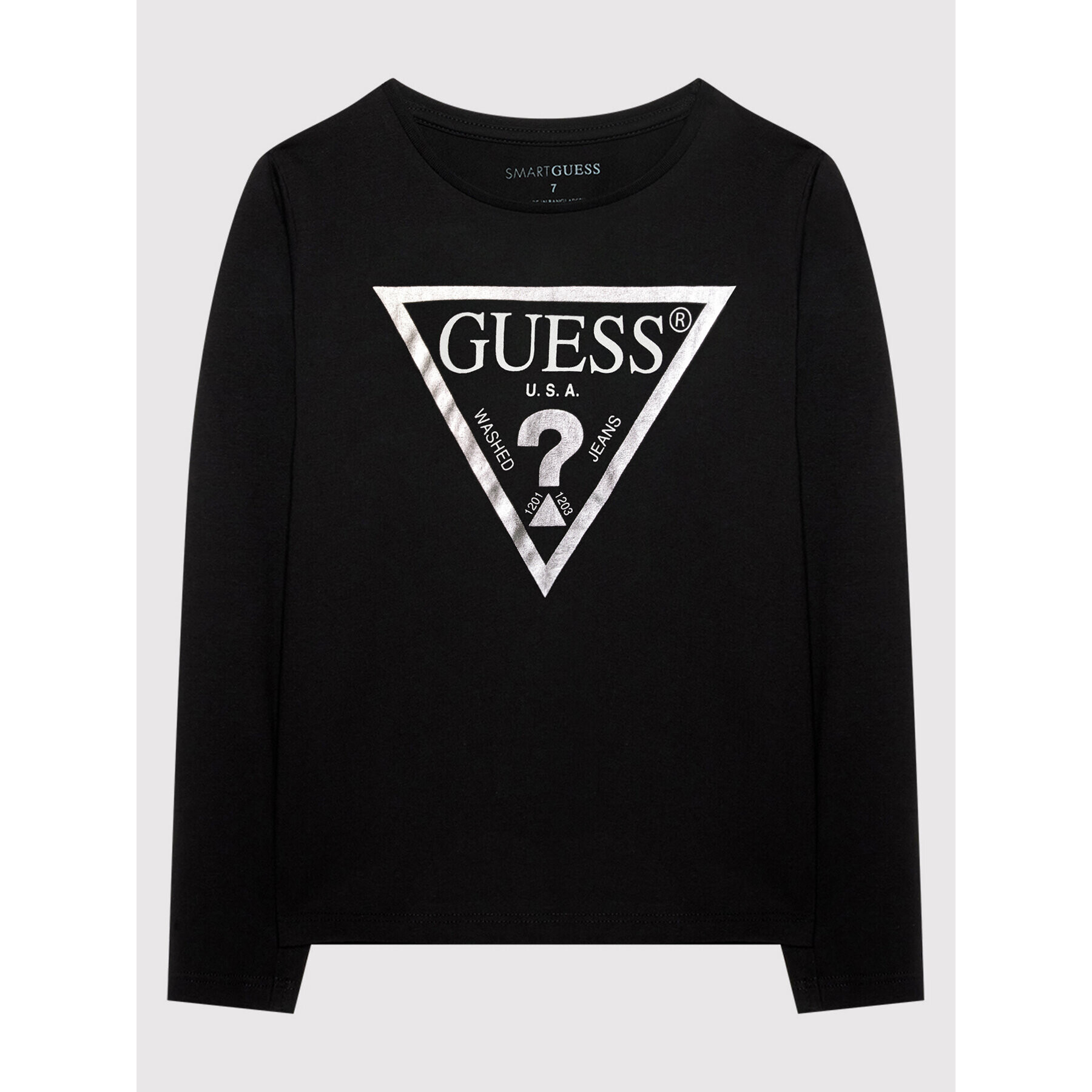 Guess Blúz J84I36 K8HM0 Fekete Regular Fit - Pepit.hu