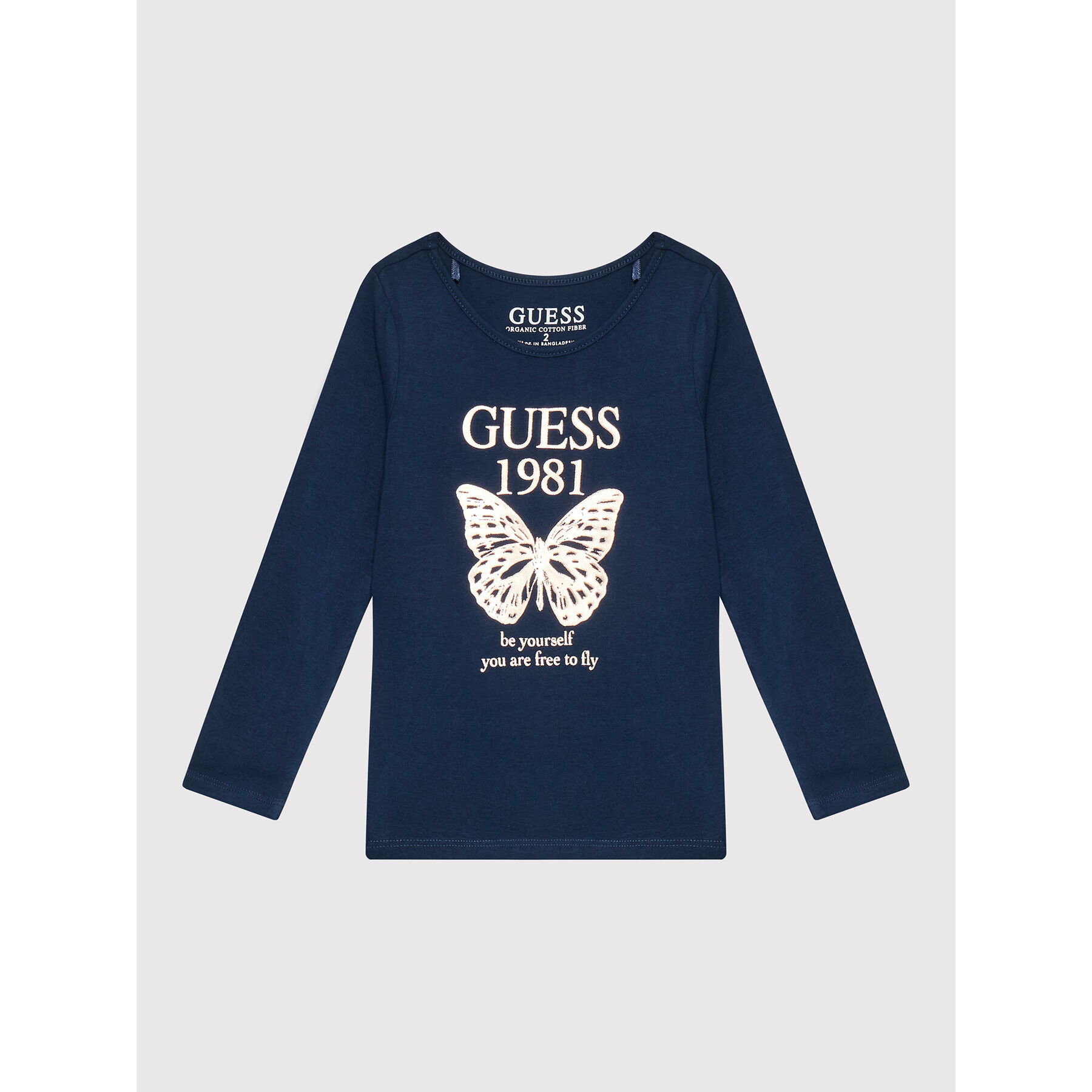 Guess Blúz K2BI08 J1311 Sötétkék Regular Fit - Pepit.hu