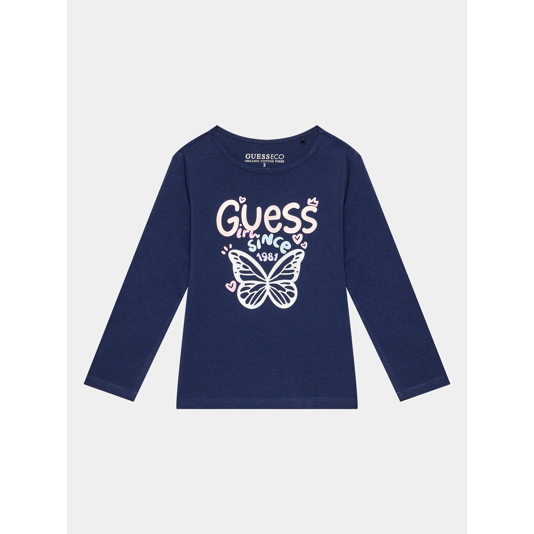 Guess Blúz K3BI05 J1314 Kék Regular Fit - Pepit.hu