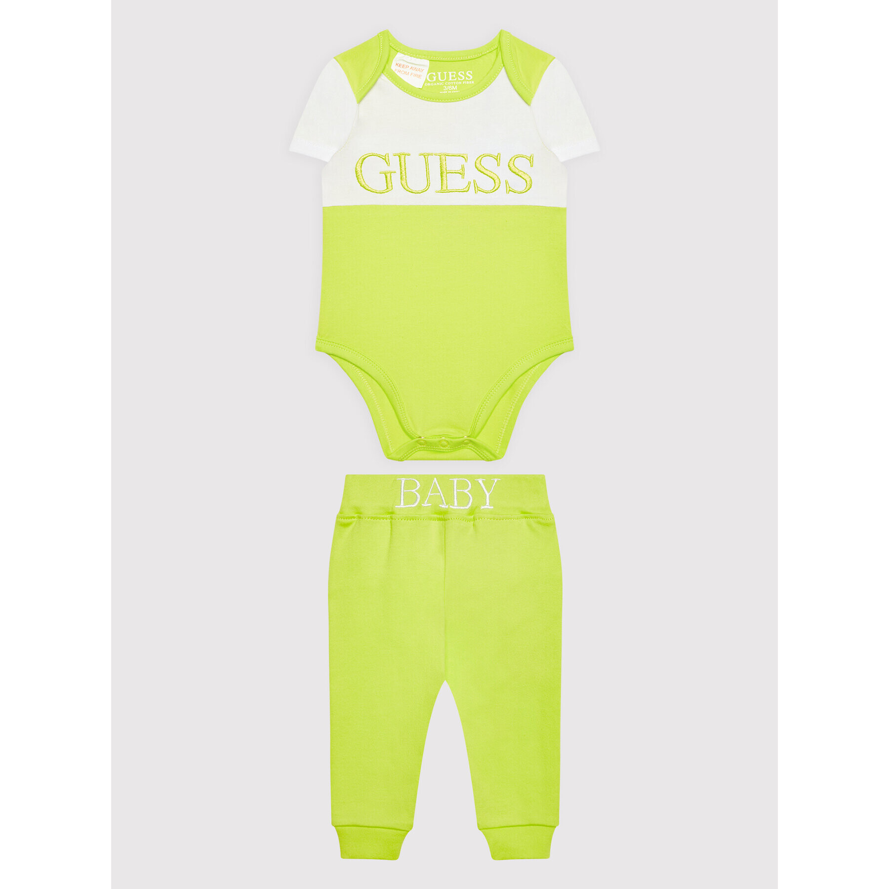 Guess Body és nadrág szett H2RW03 J1311 Zöld Regular Fit - Pepit.hu