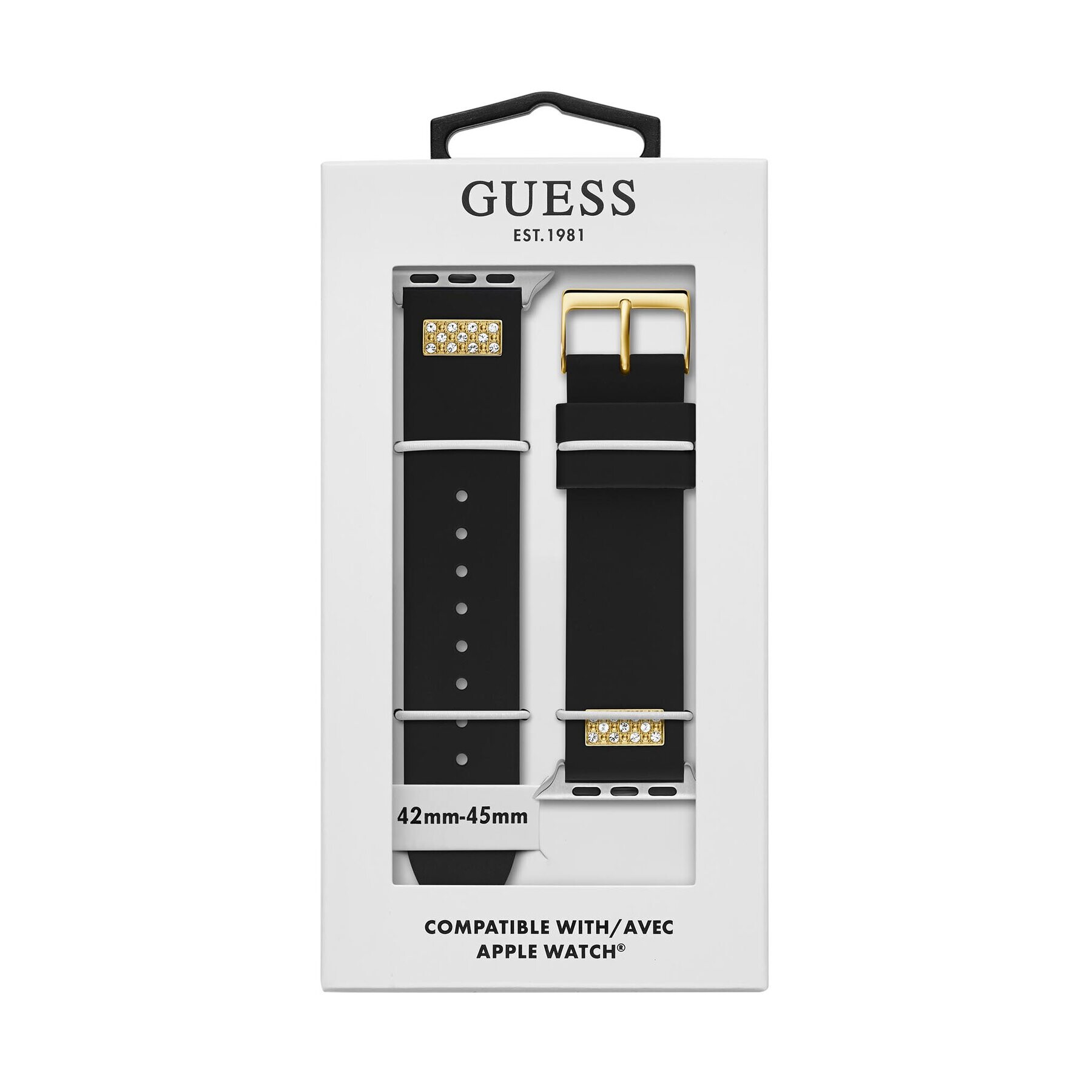 Guess Csereszíj az Apple Watch-hoz CS3004S1 Fekete - Pepit.hu