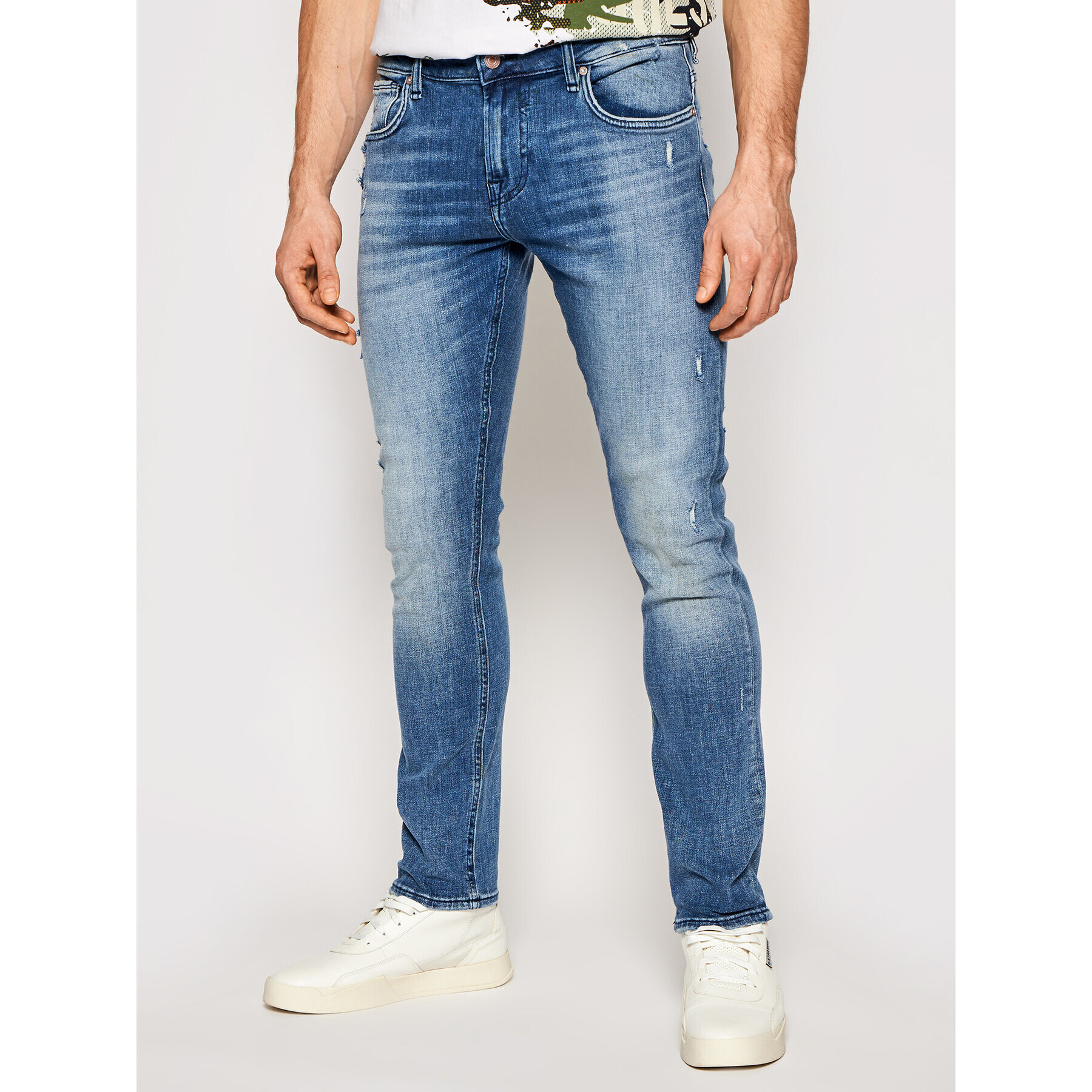 Guess Farmer Miami M1RAN1 D4B72 Sötétkék Skinny Fit - Pepit.hu