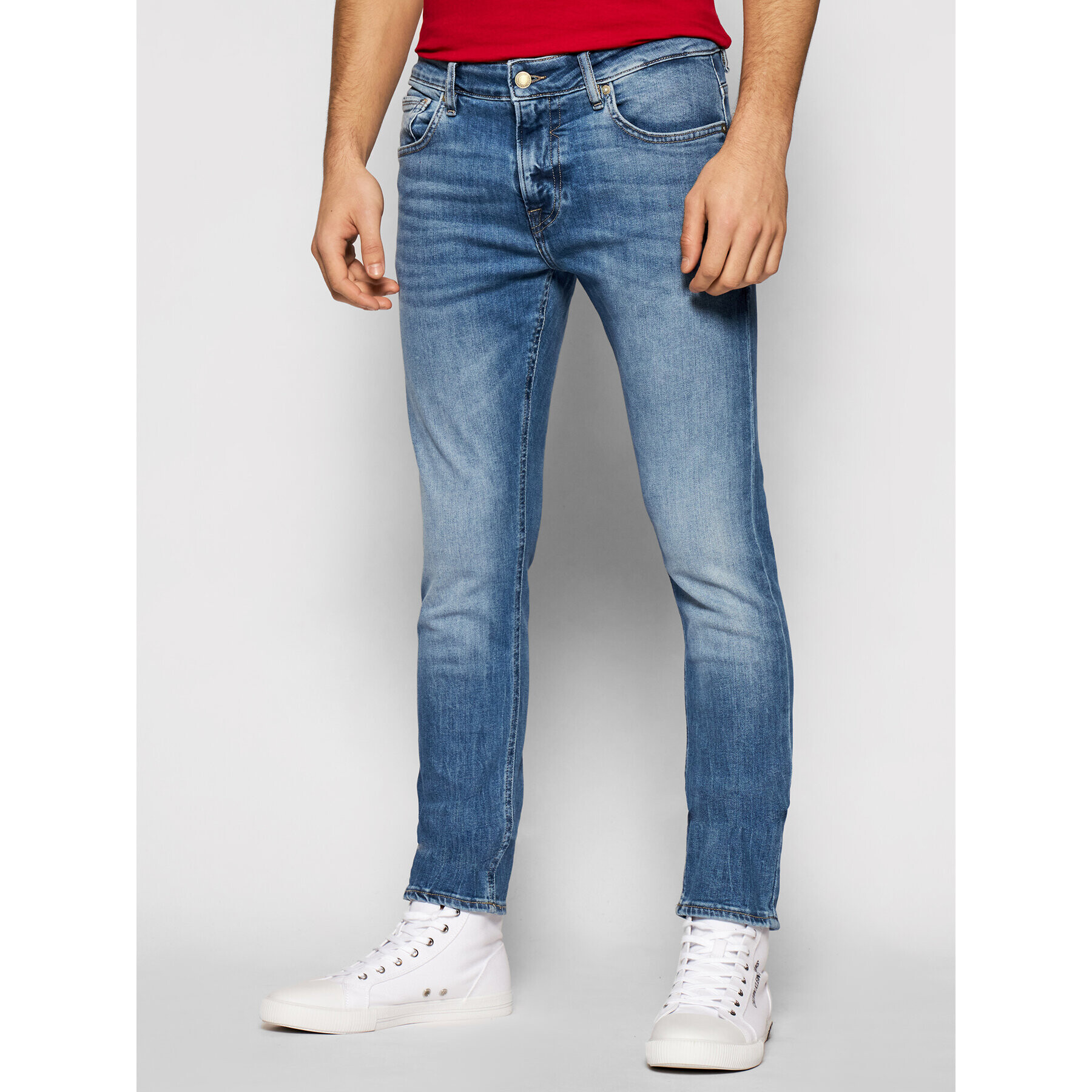 Guess Farmer Miami M1YAN1 D4GV6 Sötétkék Skinny Fit - Pepit.hu