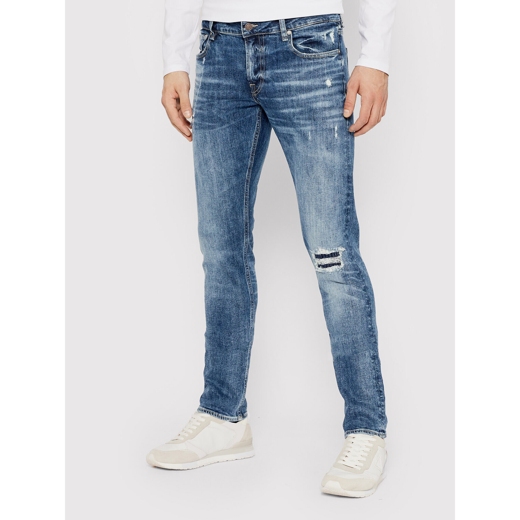 Guess Farmer Miami M2RAN1 D4EX4 Sötétkék Skinny Fit - Pepit.hu