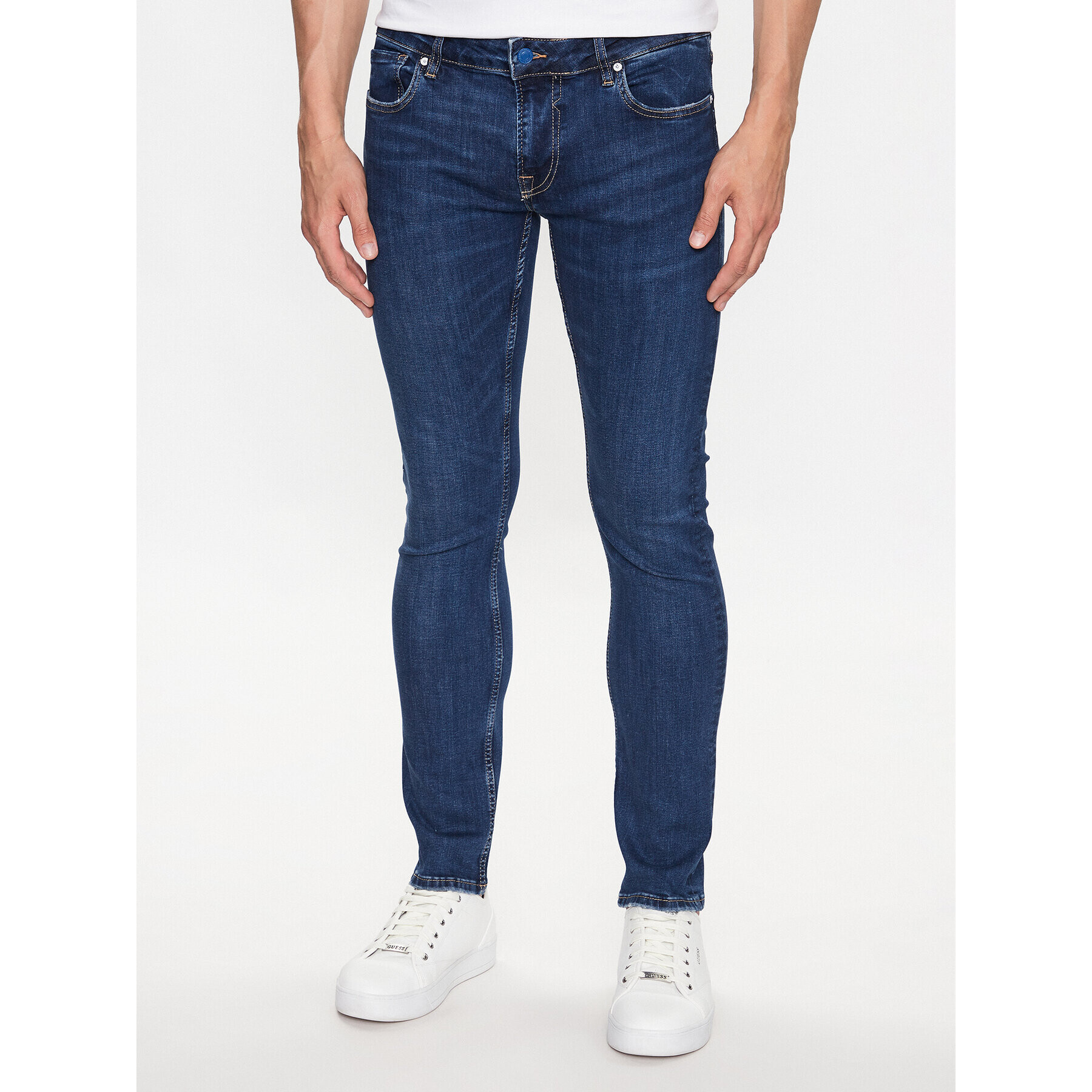 Guess Farmer Miami M3YAN1 D52F1 Sötétkék Skinny Fit - Pepit.hu