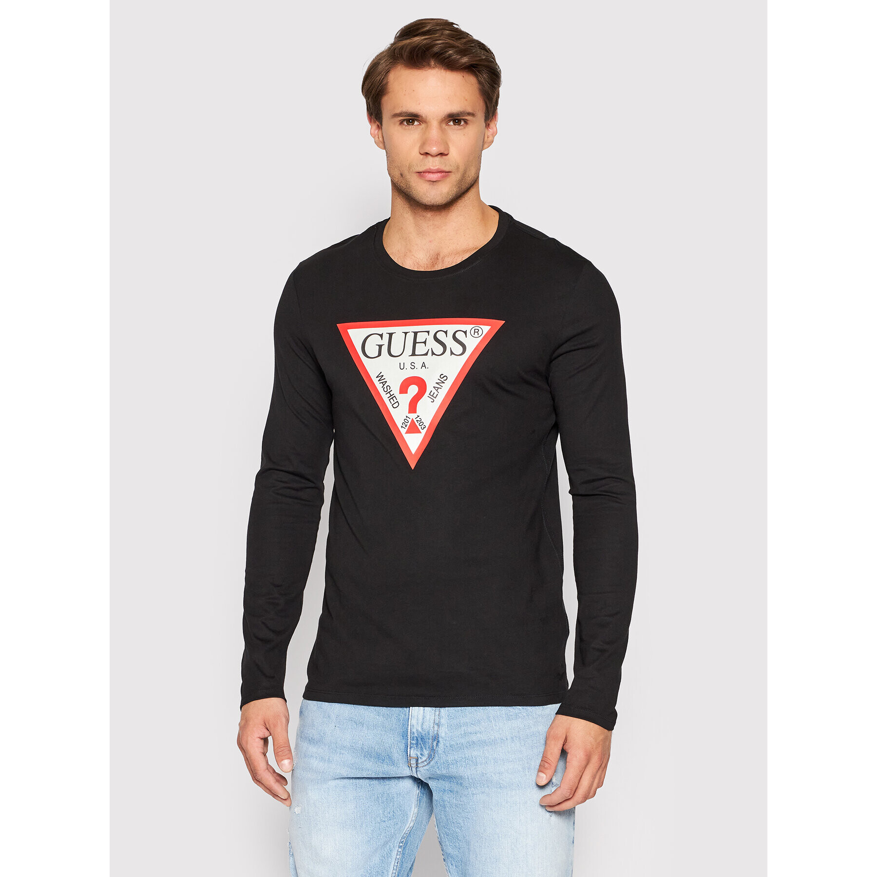 Guess Hosszú ujjú M2YI31 I3Z11 Fekete Slim Fit - Pepit.hu